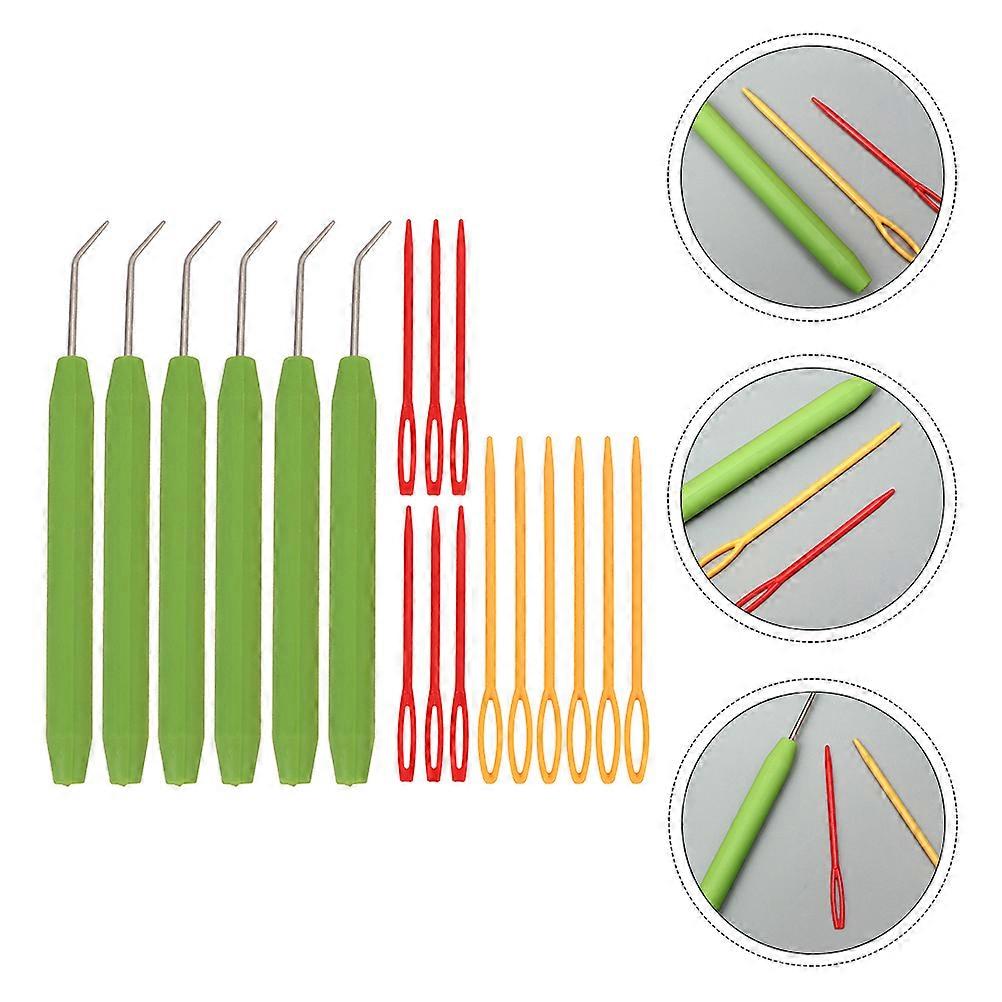 Plastic Crochet Tool DIY Crochet Hooks for Crafts 36Pcs Kit