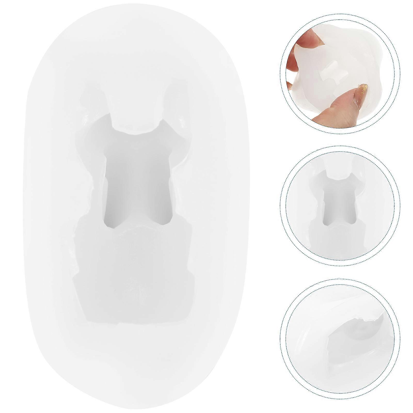 Silicone Rabbit Mold Bunny DIY Mold for Crafts Making 2Pcs Set