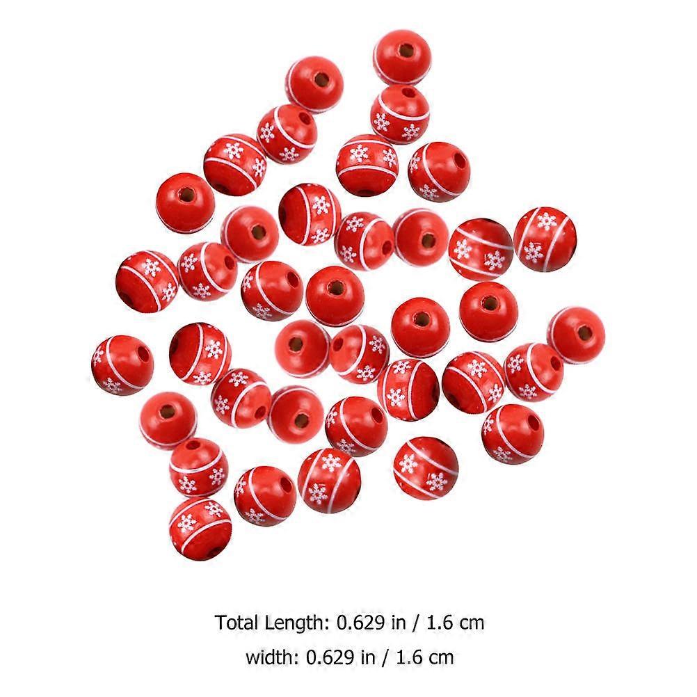 DIY Jewelry Beads with 50Pcs Assorted Color Wooden Beads for Craft Projects