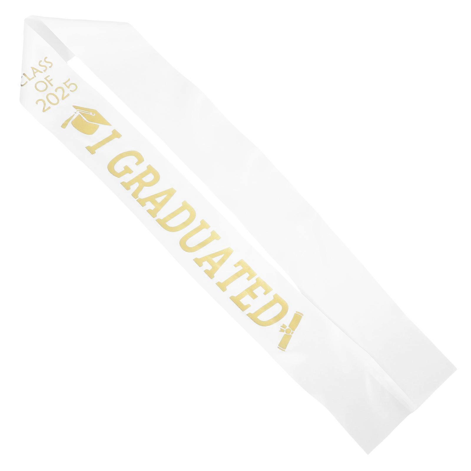 Graduation Celebration Sash Elegant Design Adjustable Length Comfortable Material Easy to Clean 1Set