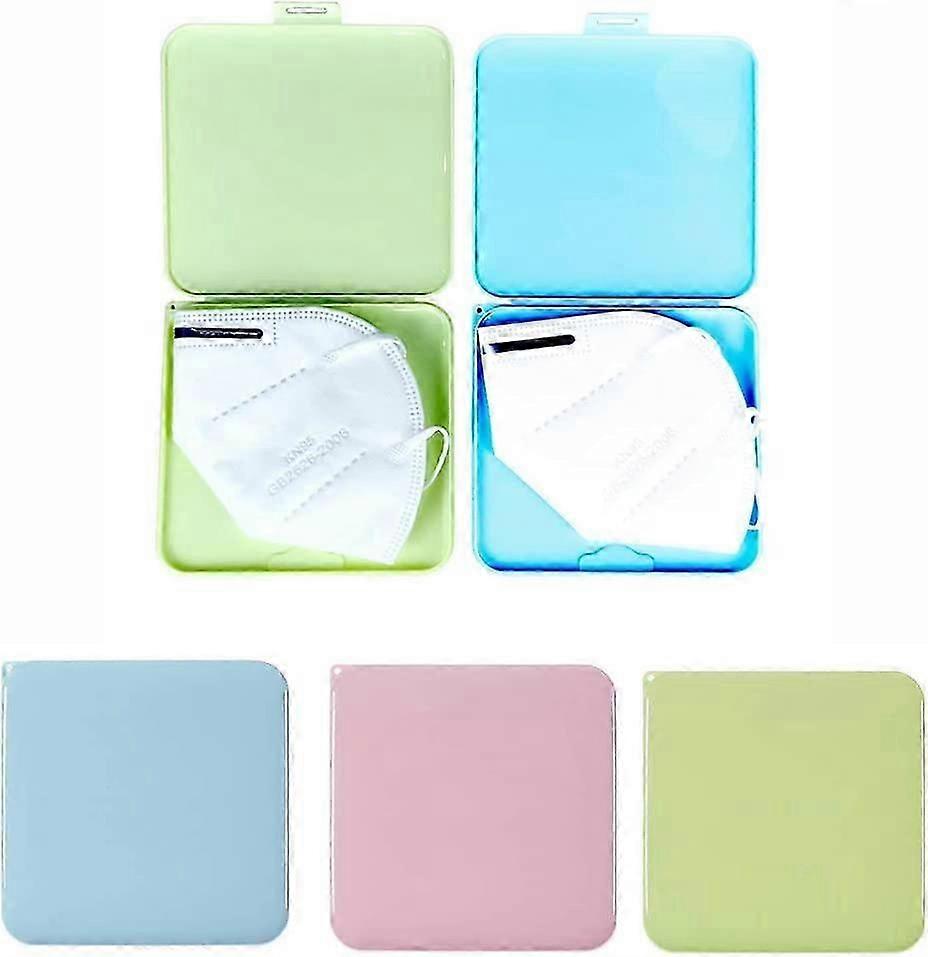 Portable Reusable Dustproof Plastic Storage Box 13X13X1.4CM 3 Pieces (4-D-W)