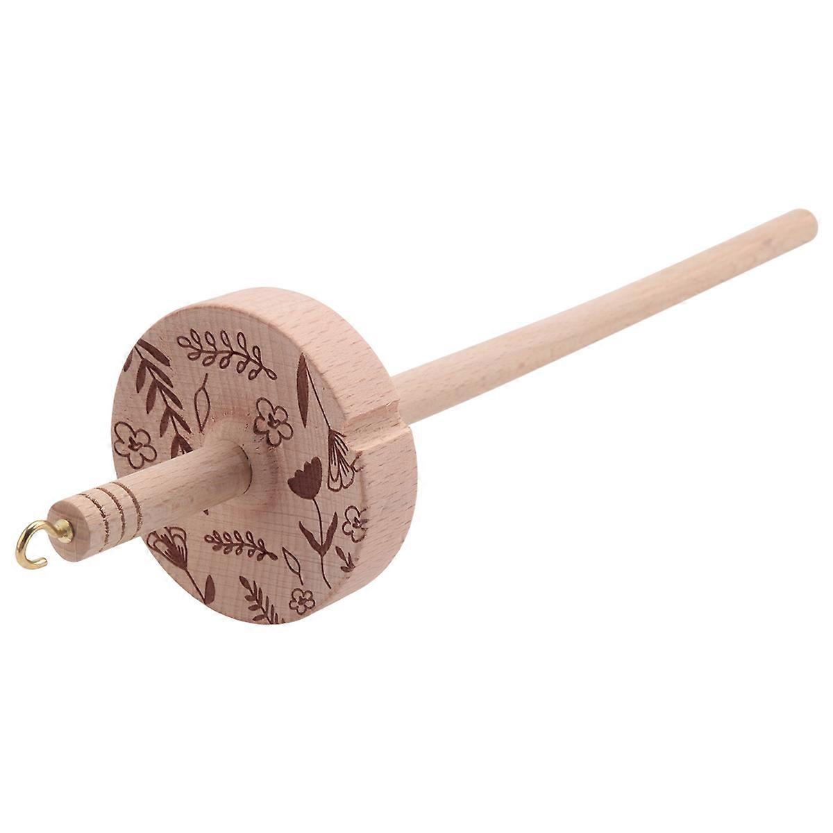 Drop Spindle Yarn Tool,Wooden Hardwood Spinner Wheel for Beginners