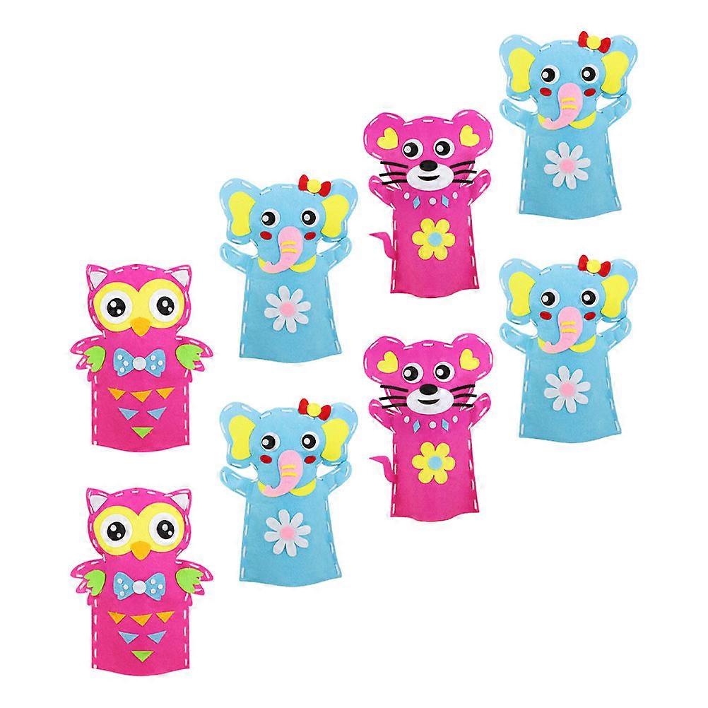 Kids DIY Animal-Shaped Hand Puppet Toys for Learning 16Sets