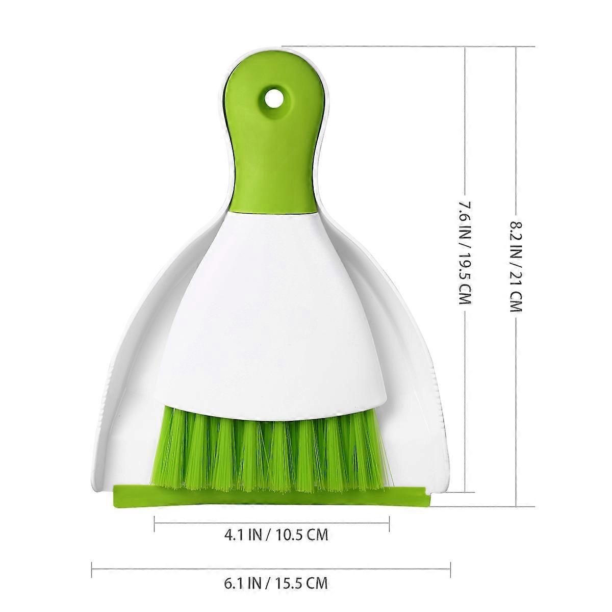 Balacoo Mini Broom and Dustpan Set for Cleaning Use Green Tool