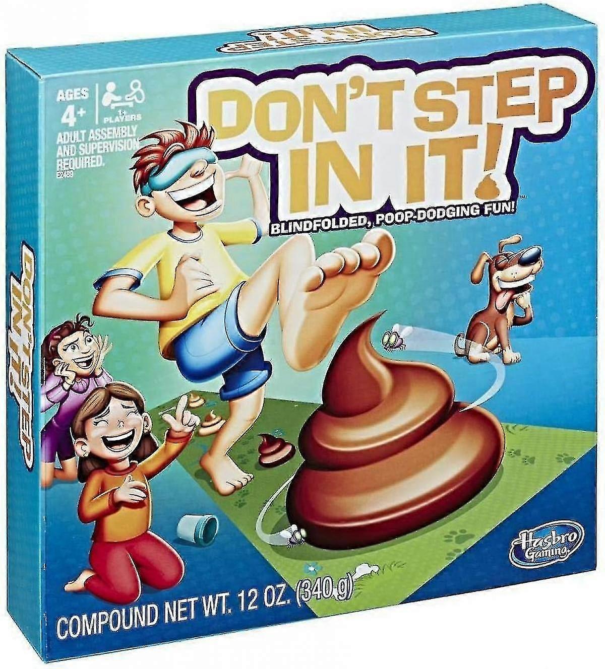 2025 Hasbro Gaming Don't Step In It - Blindfolded, Poop Dodging Fun - 1+ Players - Kids Toys And