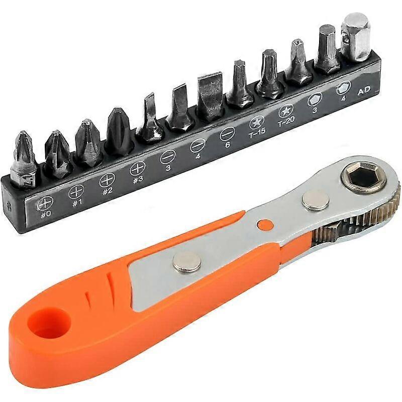 13Pcs,Phillips Screwdriver Ph2,Ratchet Screwdriver