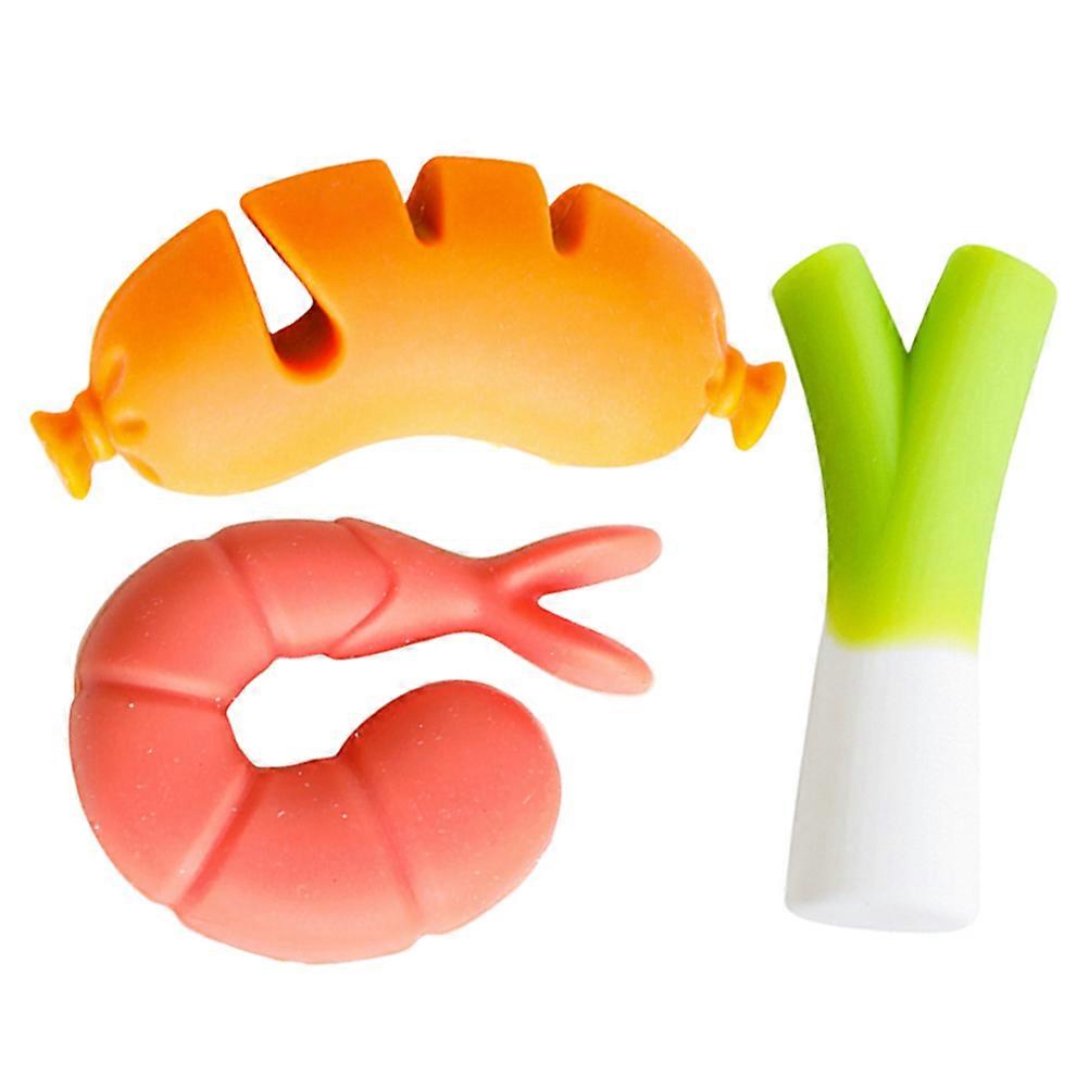 Silicone Pot Edge Clip Creative Kitchen Tool for Boil-Over Stopper 3Pcs
