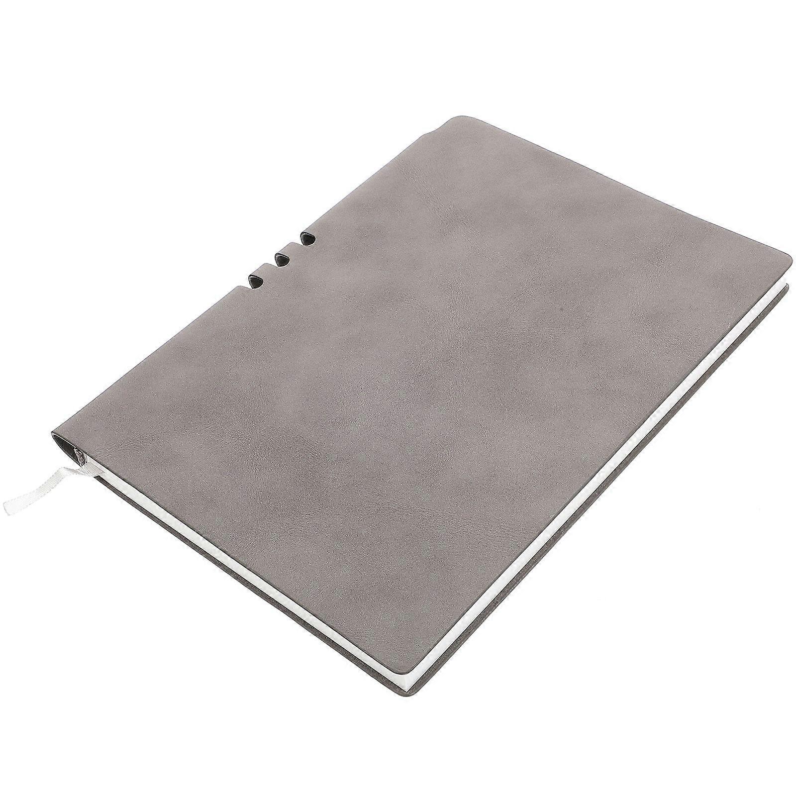 Portable Writing Notebook 2Pcs Business Notepad Designed For Office Workers And Travelers Featuring Simple And Stylish Grey Appearance