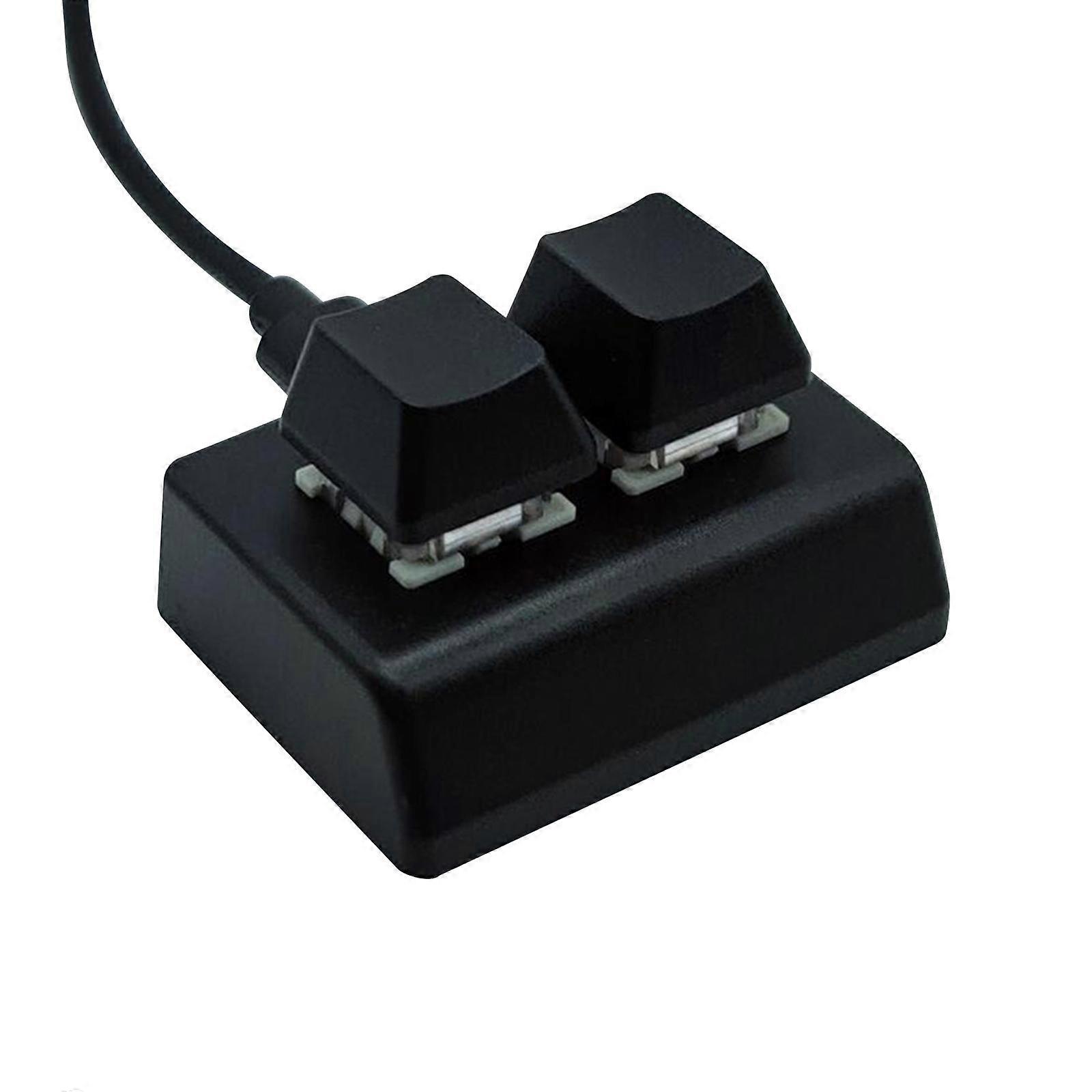 Mechanical Gaming Keyboard Backlit 2 Key o Programming Gaming Switch Black