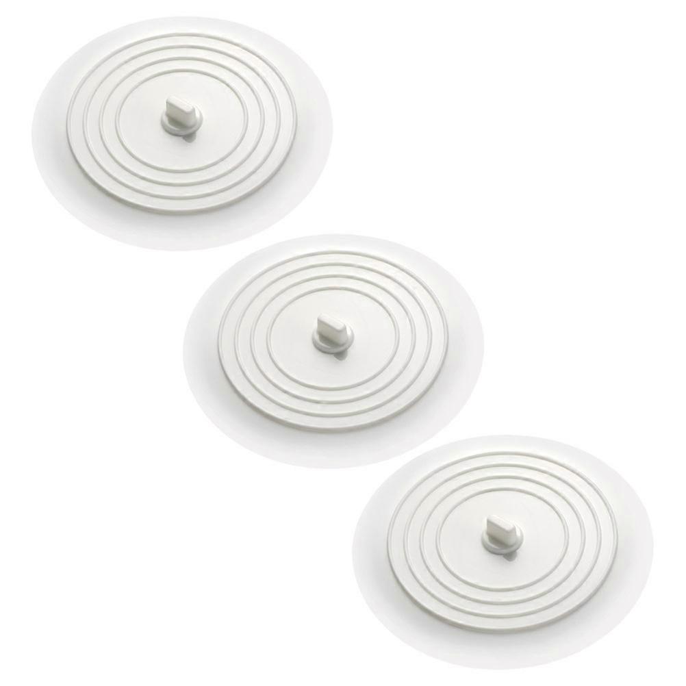 Kitchen Sink Silicone Drain Plug for Bathroom Use 12Pcs White Stopper
