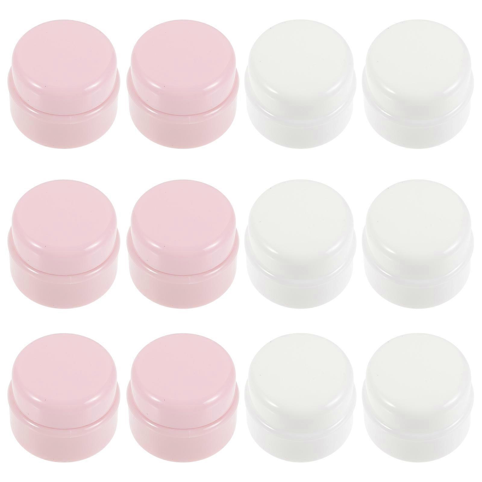 Empty Makeup Container 12 Pcs Assorted Color Small Refillable Jar Perfect For Storing Skincare Lotions Creams And Other Cosmetics
