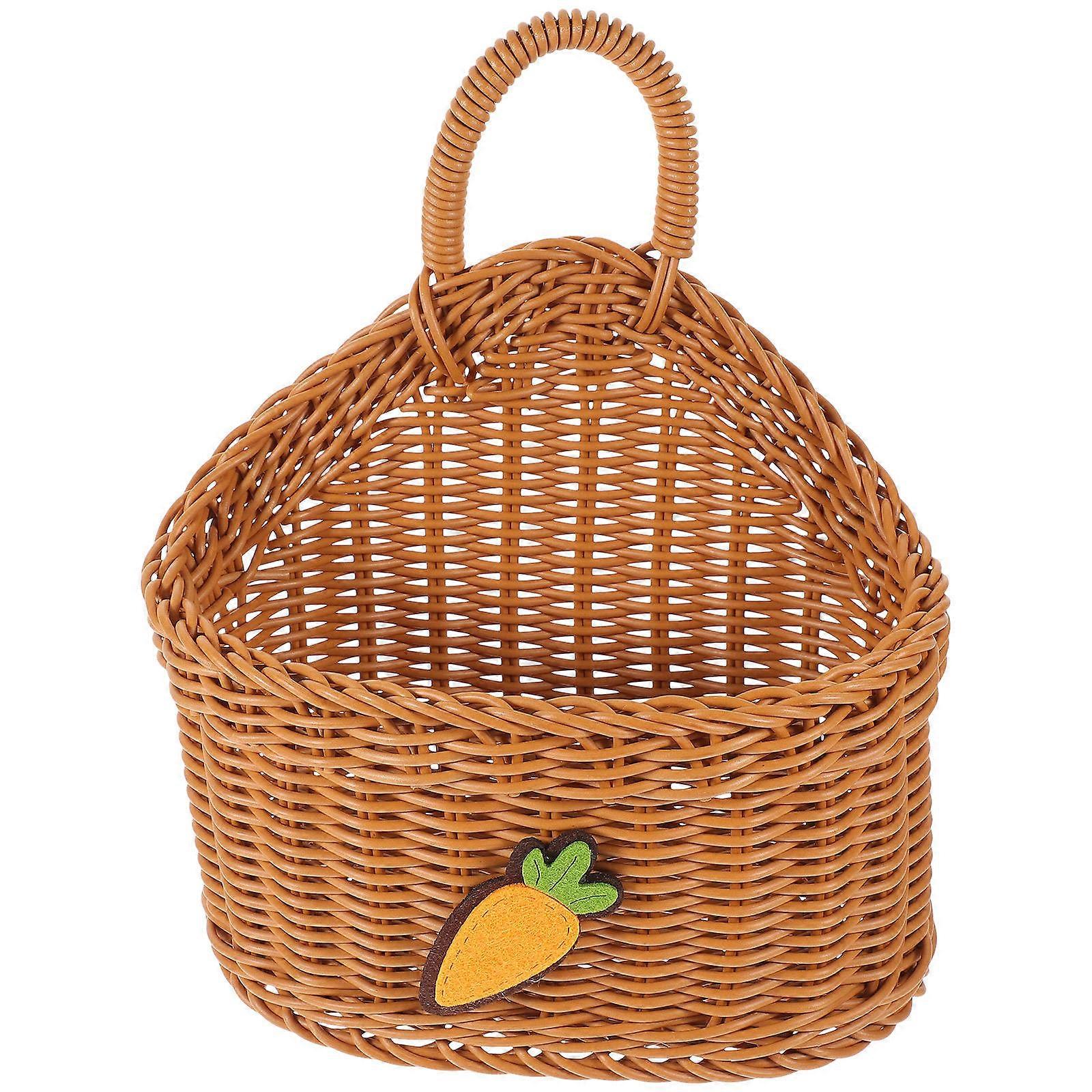 Wall Hanging Basket Kitchen Storage Basket for Fruit 2Pcs