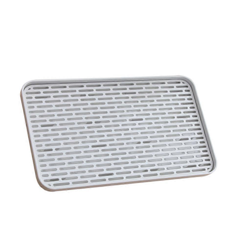 Bottle Drain Rack for Kitchen Organization 3Pcs Grey Plastic Set