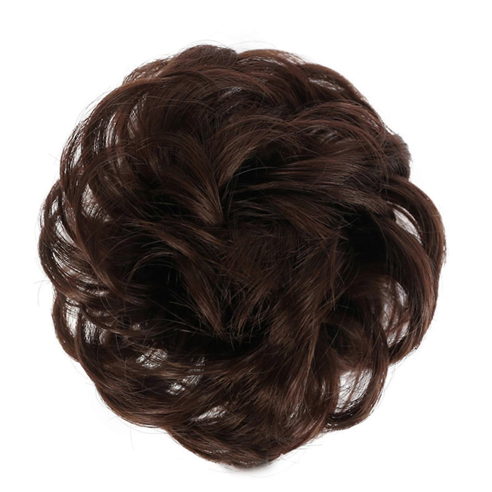 ZTTD Curly Bun Extension Messy Bun Hair Piece Scrunchie Updo Wrap Hair Extensions, 4#