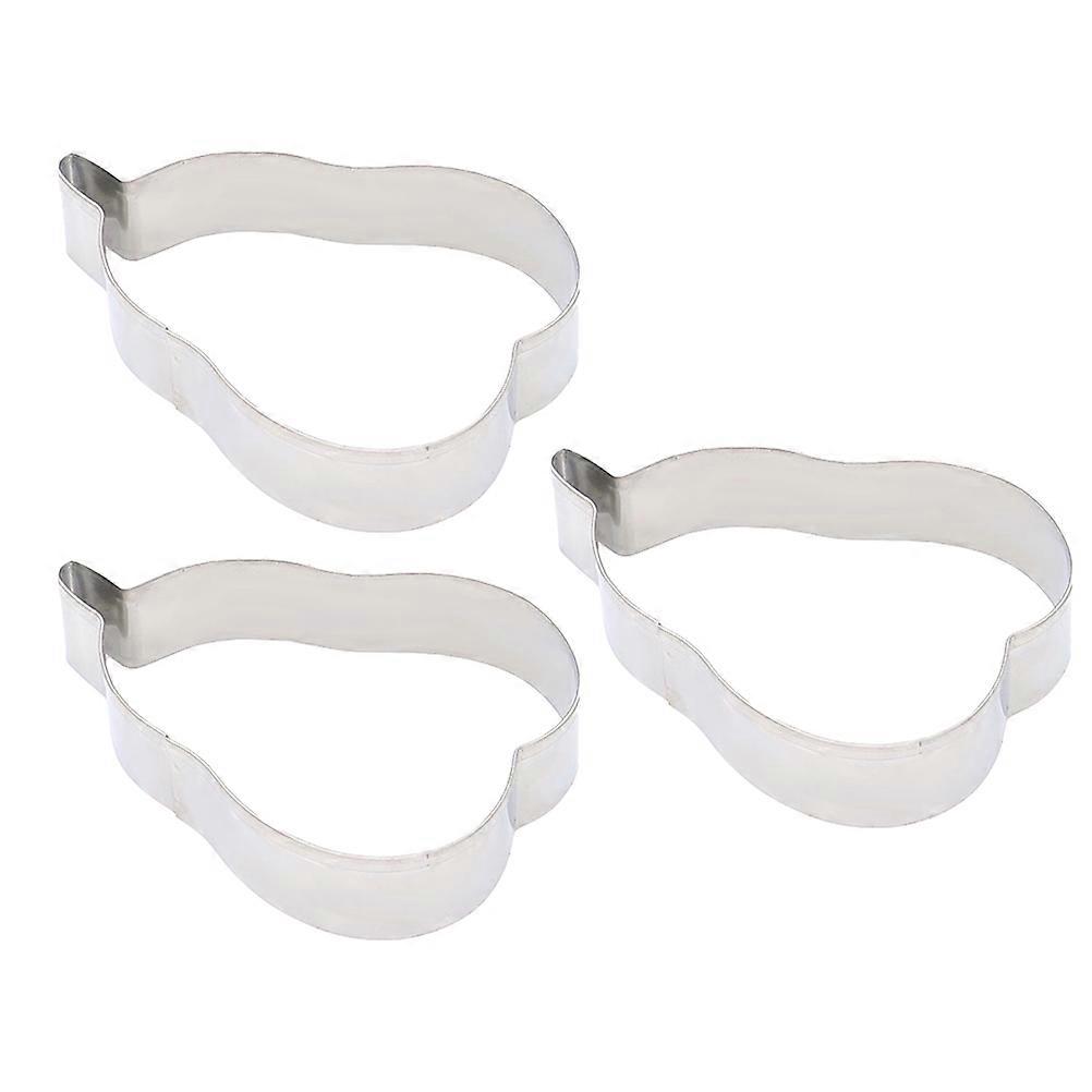 Baking Mold Stainless Steel Cookie Cutter Pear Shape for Baking Use 9Pcs