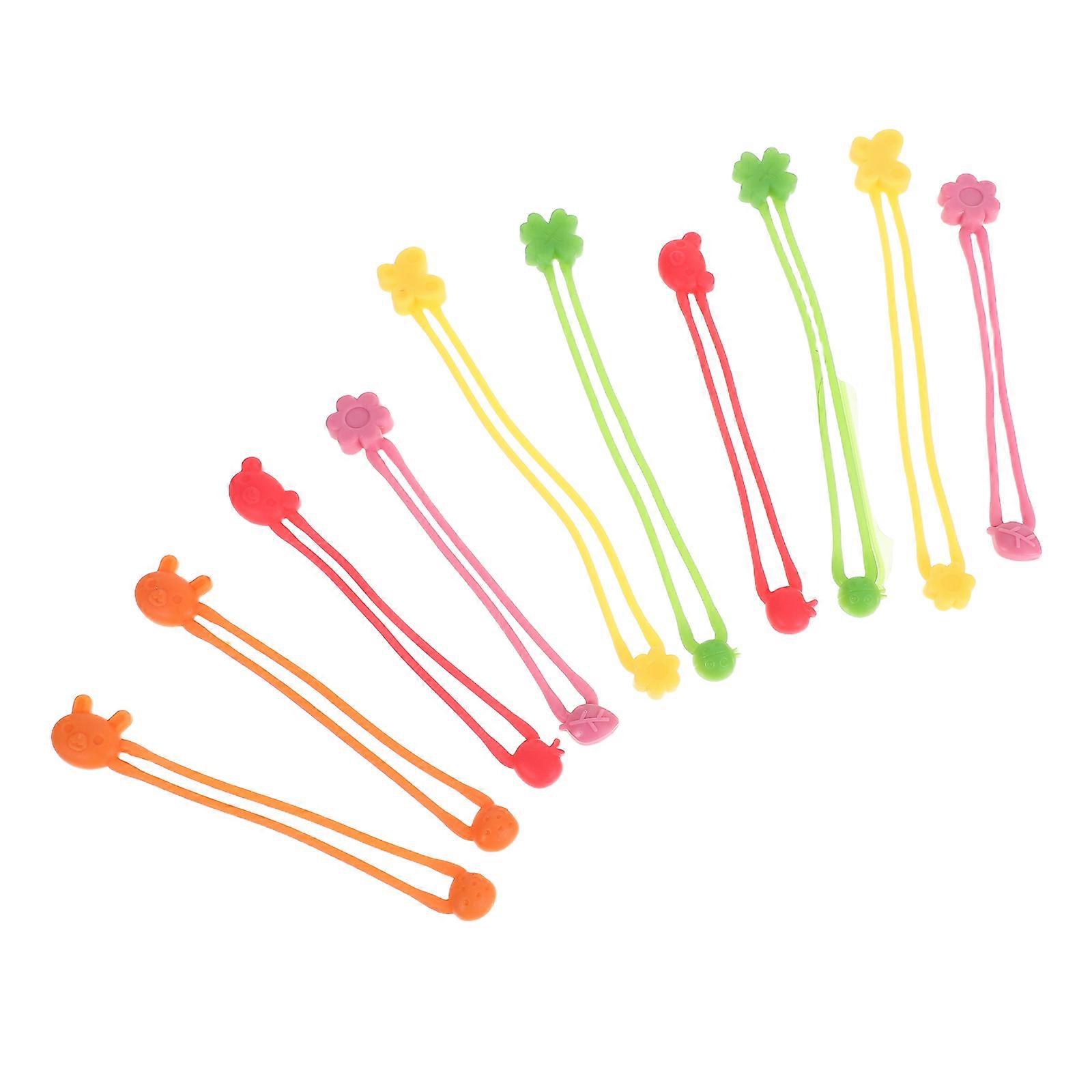 Multi-Functional Silicone Kitchen Bands Elastic Tie Up Band 50Pcs