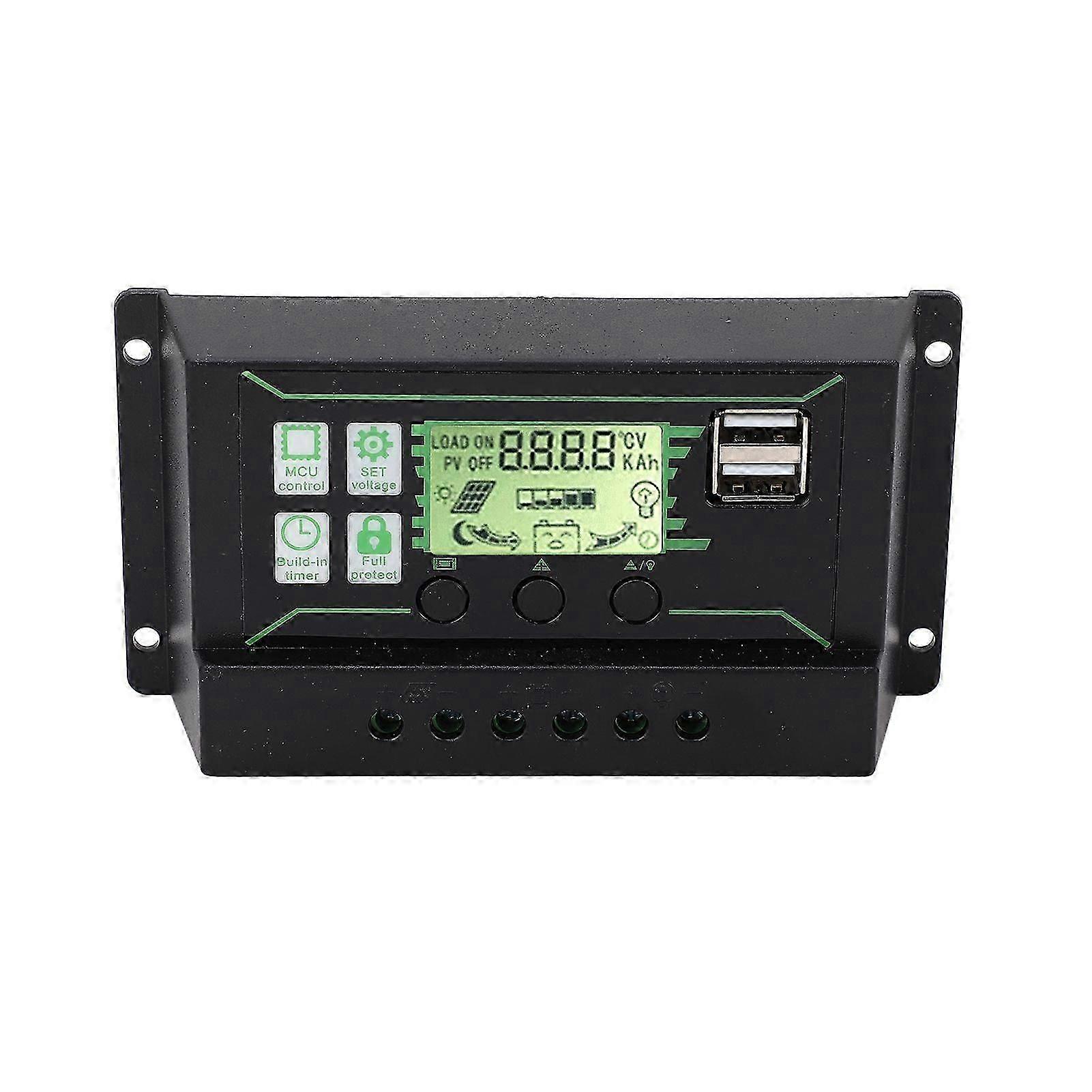 High quality  20A 12/24V Solar Controller Dual USB PWM Solar Charge Controller