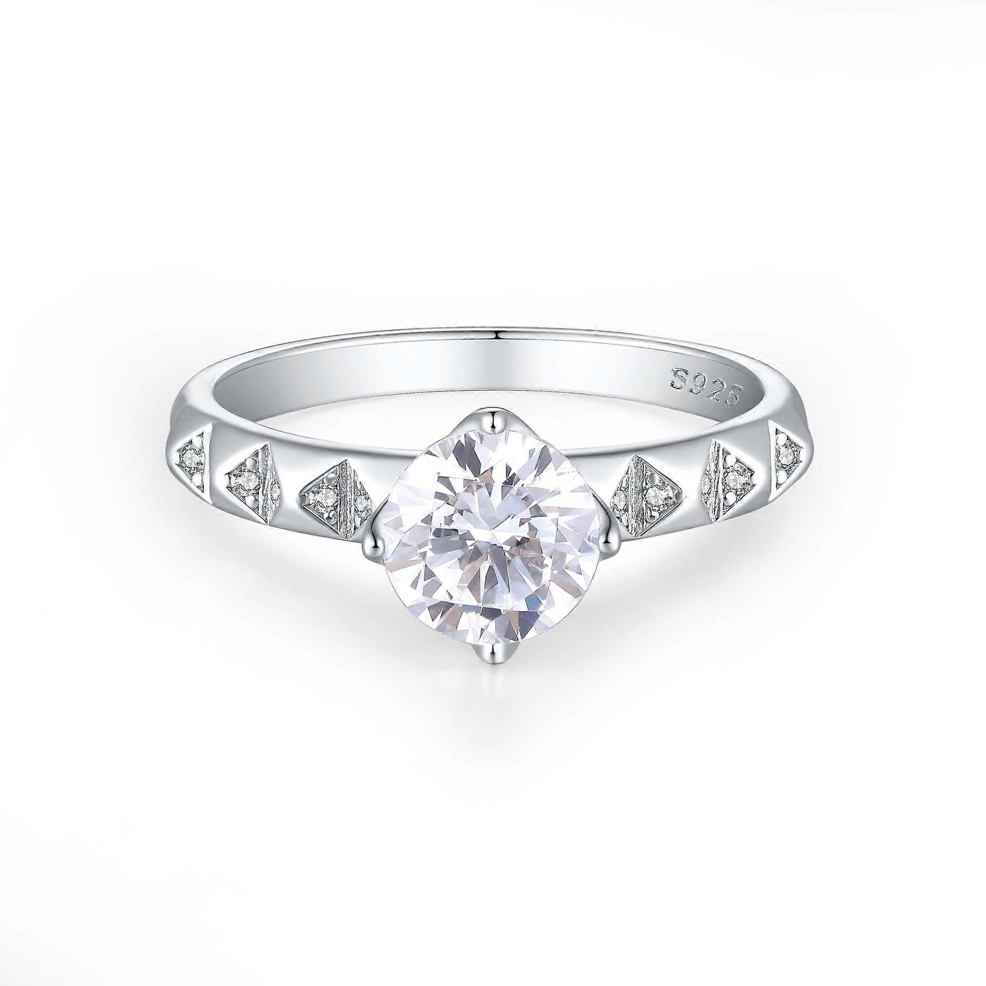 925 sterling silver zircon ring women's wedding ring