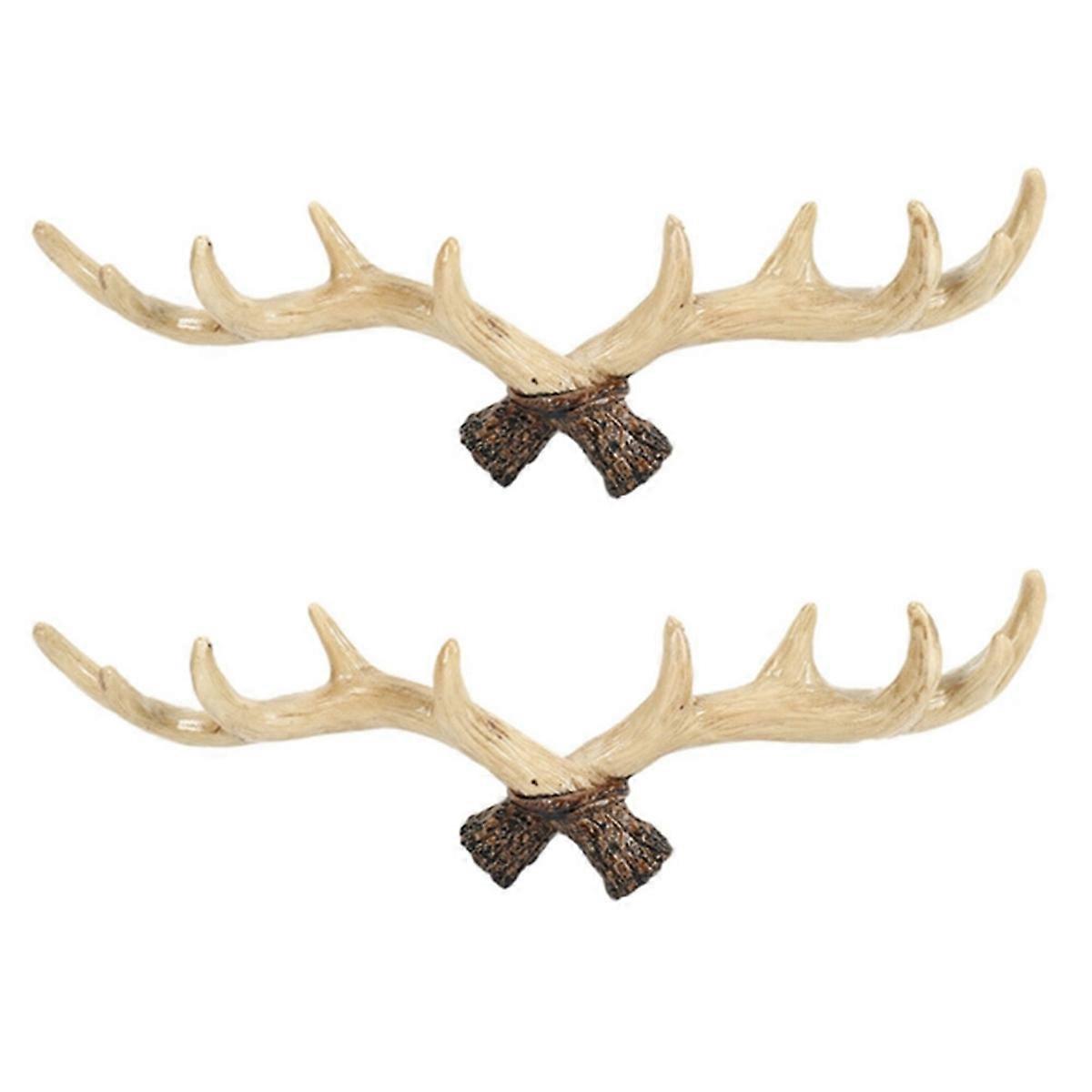 Vintage Deer Antlers Wall Hooks, A