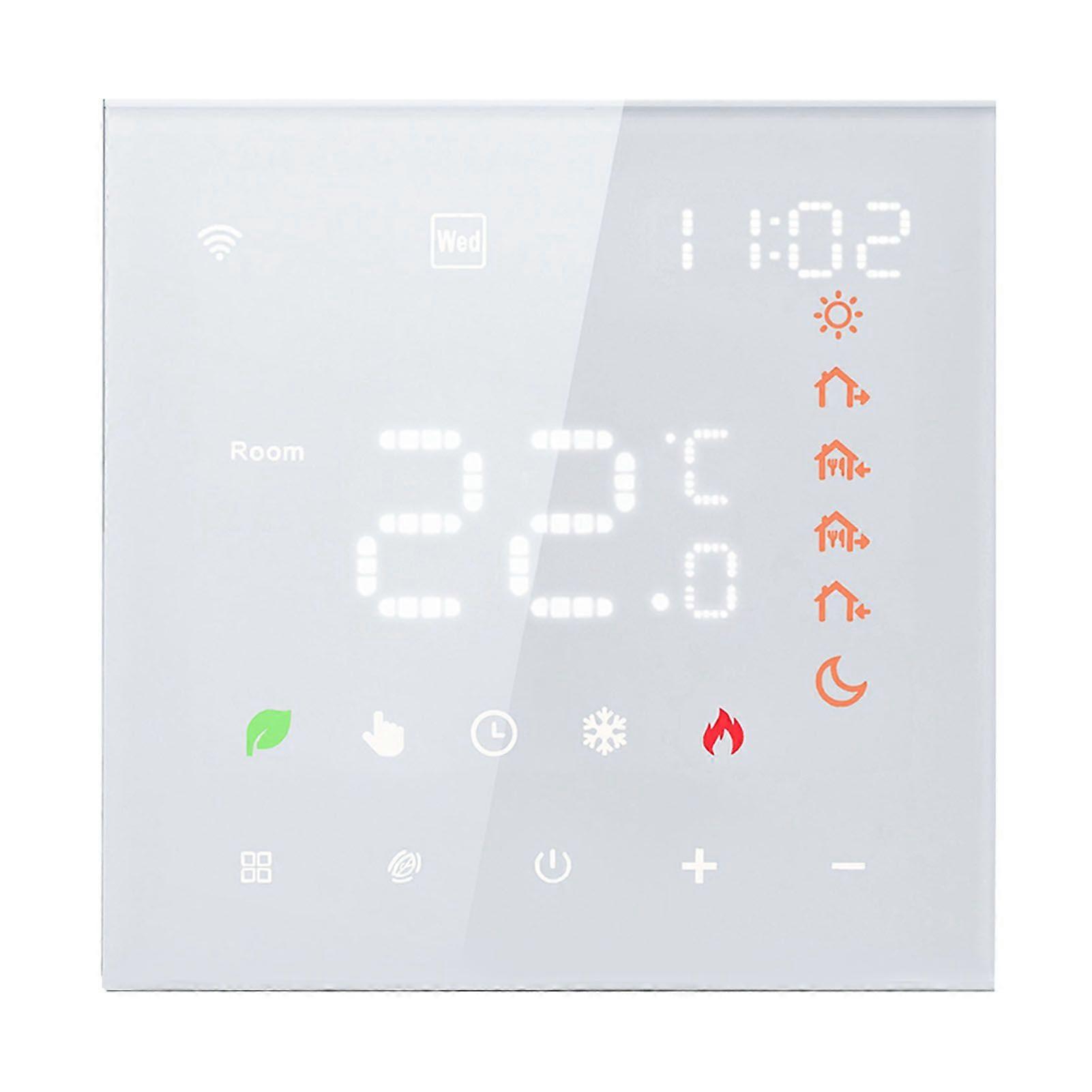 Smart Tuya WiFi Thermostat Voice Control 3A Digital Programmable LCD Display Touchscreen Underfloor Heating Temperature Controller Digital Intelligent