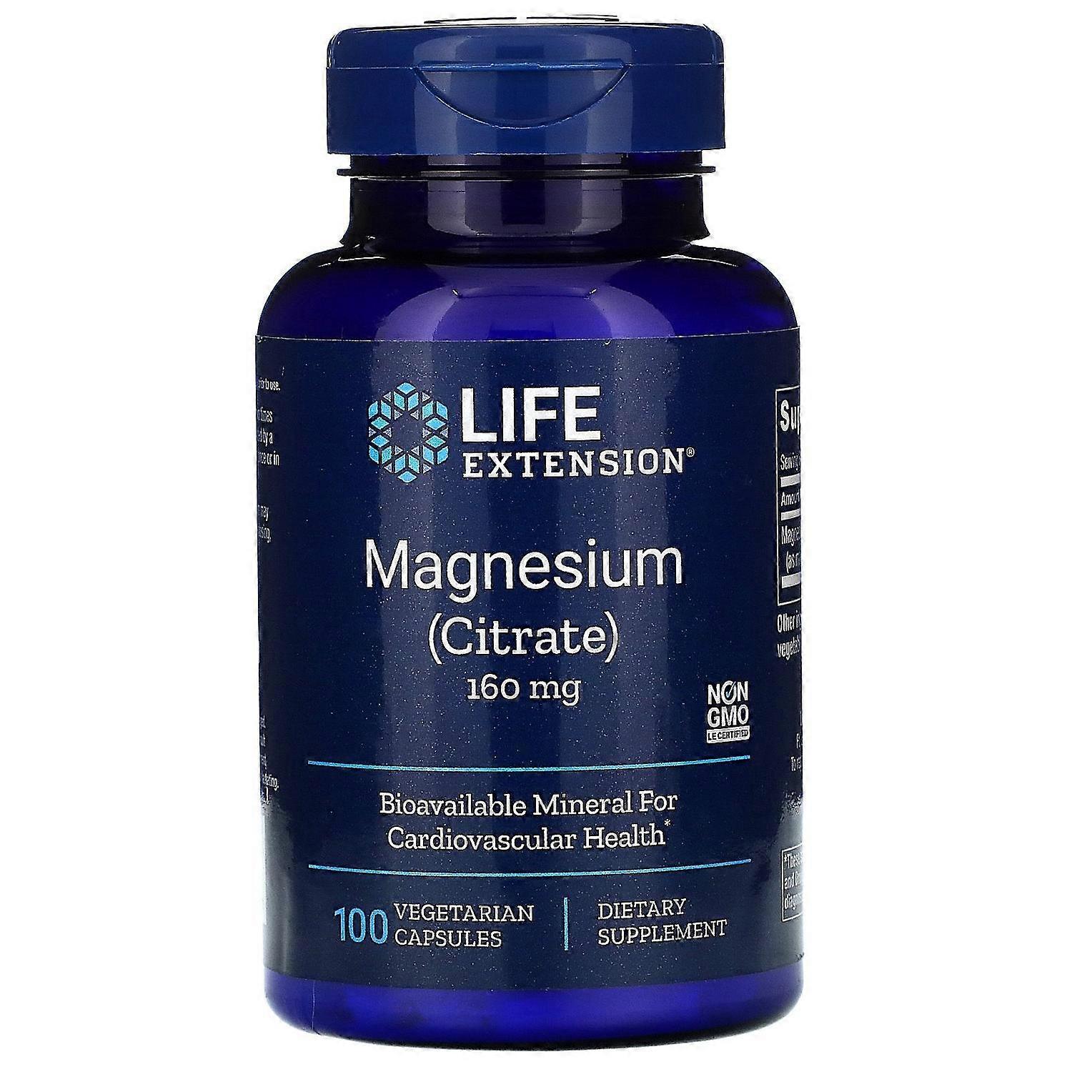 Life Extension, Magnesium, 160 mg, 100 Vegetarian Capsules