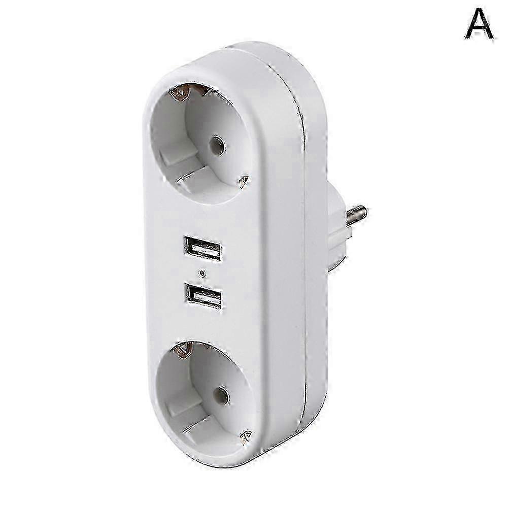 EU Ground Wall Socket Adapter Plug Extension Power Outlet Converter 3500W