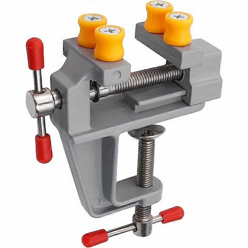 Compact Mini Table Clamp Vise - No Power Needed for DIY Jewelry, Watch Repair & Crafts, Portable Bench Vise Tool