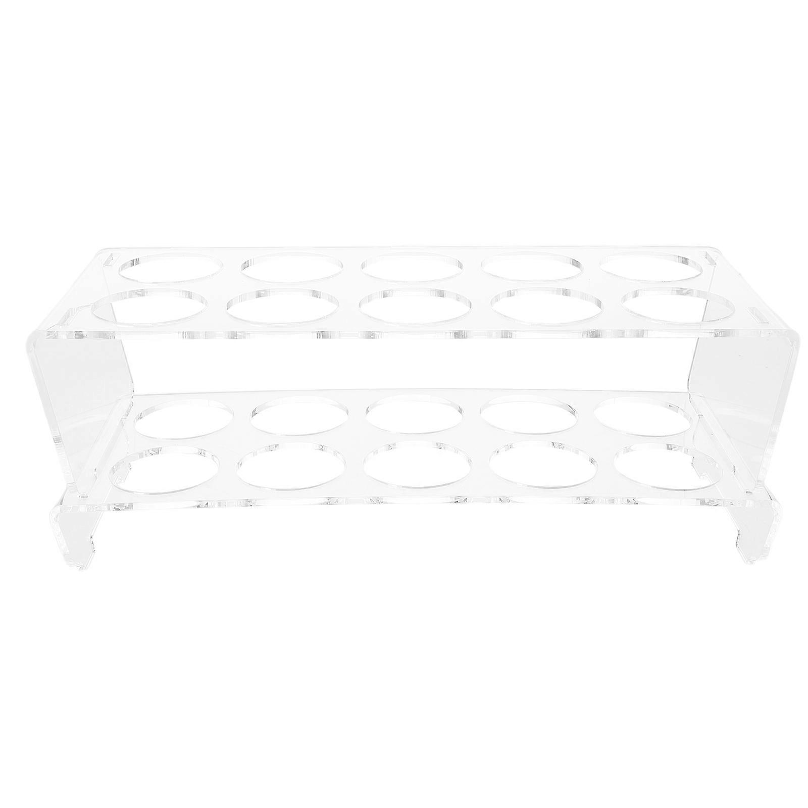 Egg Container Acrylic Storage Box for Kitchen 2Pcs Transparent Egg Holder