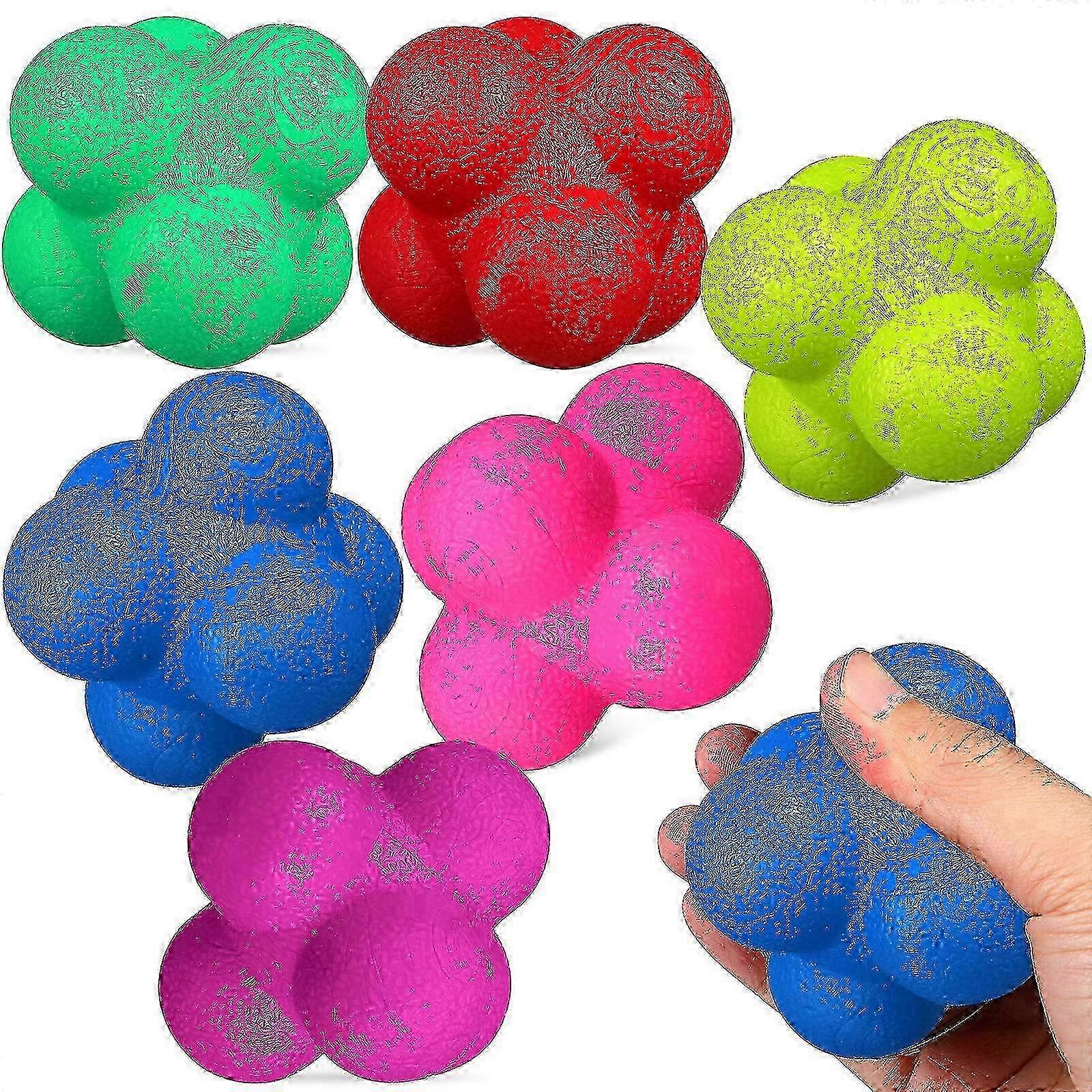 6-Piece Sports Exercise Agility Training Set with Hexagonal Reaction Balls for Goalkeeper Training 25-26