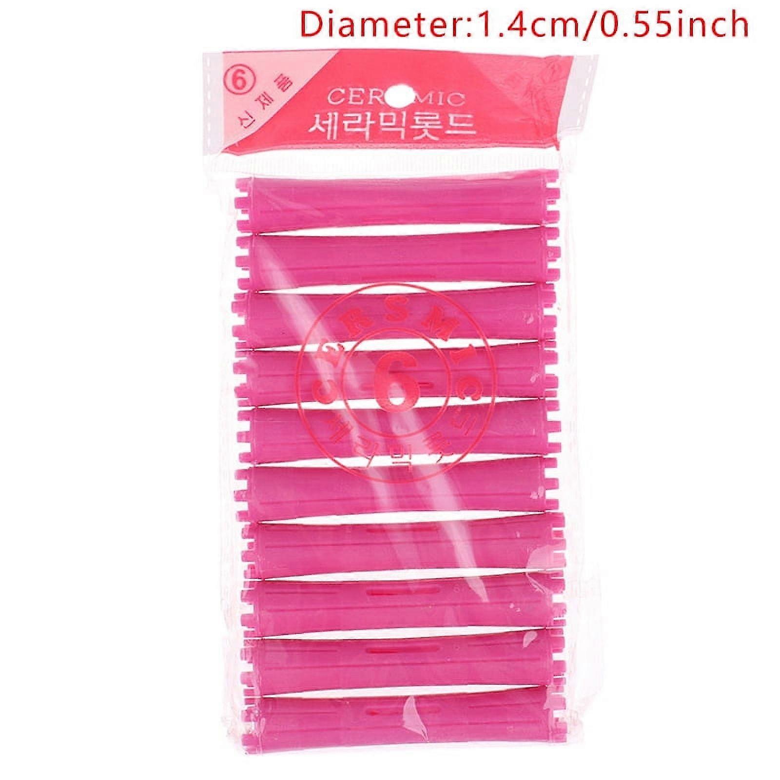 1Set 11 Sizes Hair Perm Rods Kit Cold Permanent Bar Plastic Curlers Roll