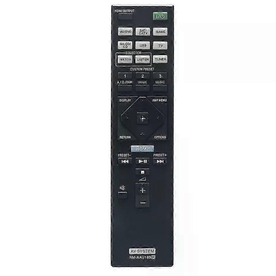 New Replacement Rm-aau189 Remote Control For Sony Av System Str-dn850 Strdn1050