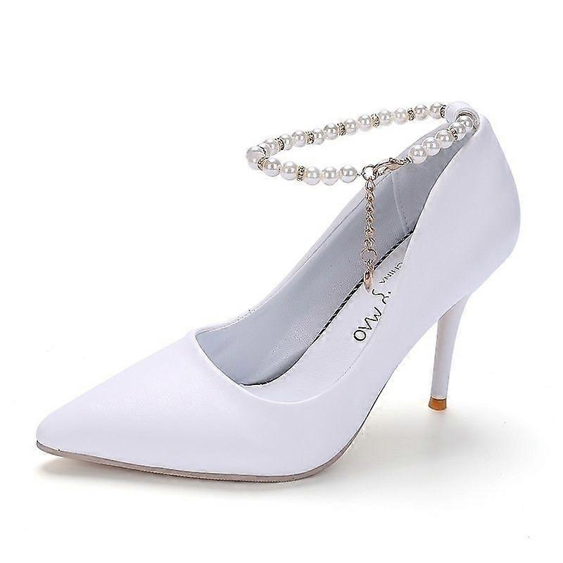 Women's Pointed High Heel Leather Shoes