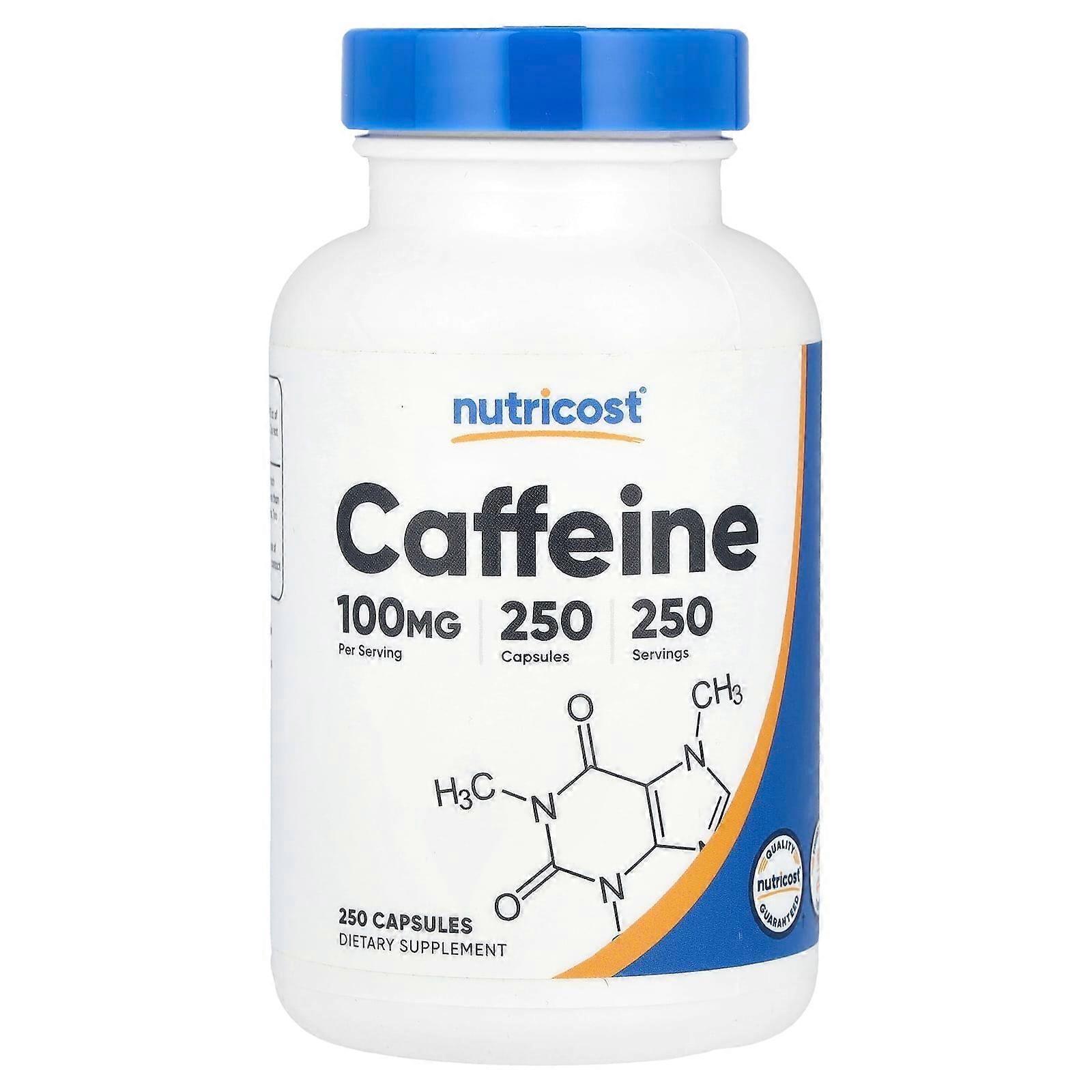 Caffeine, 100 mg, 250 Capsules