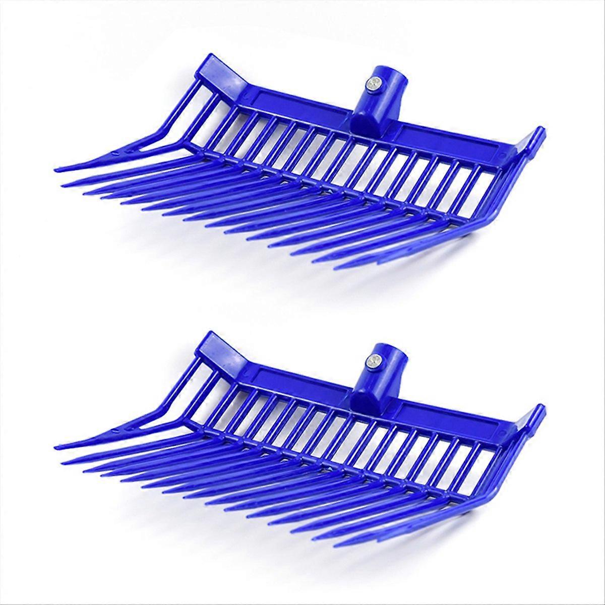 Manure Fork Replacement Head, Pitchfork Head,blue 2pcs