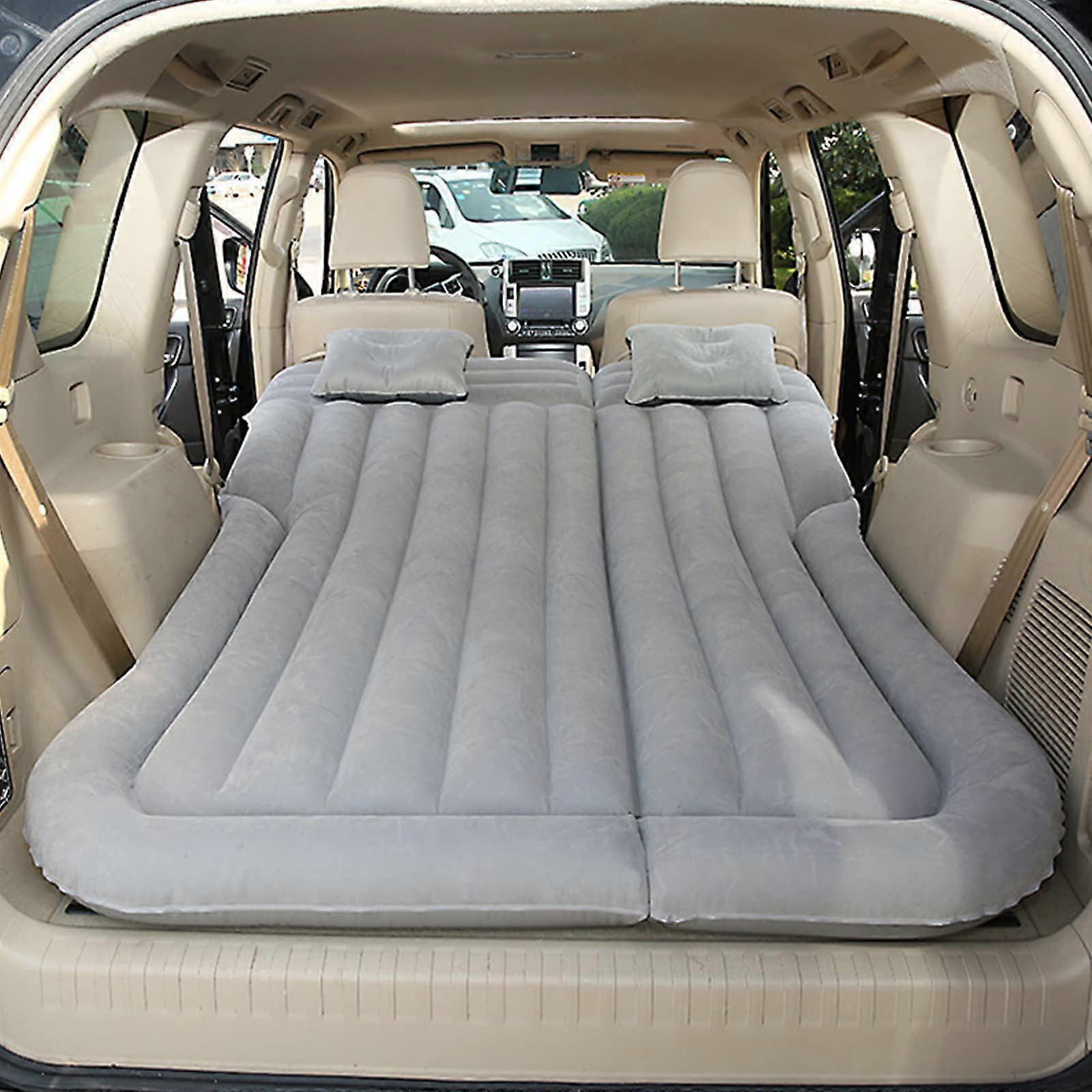 SelfInflating Car Air Mattress for SUV, Portable Trunk Sleeping Pad, Black Gray