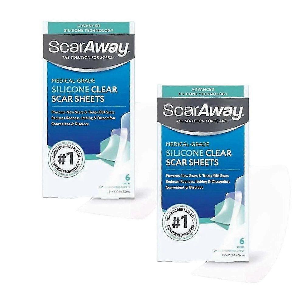 1-3X Διαφανή φύλλα σιλικόνης για την αντιμετώπιση ουλών ιατρικής ποιότητας, 6 φύλλα