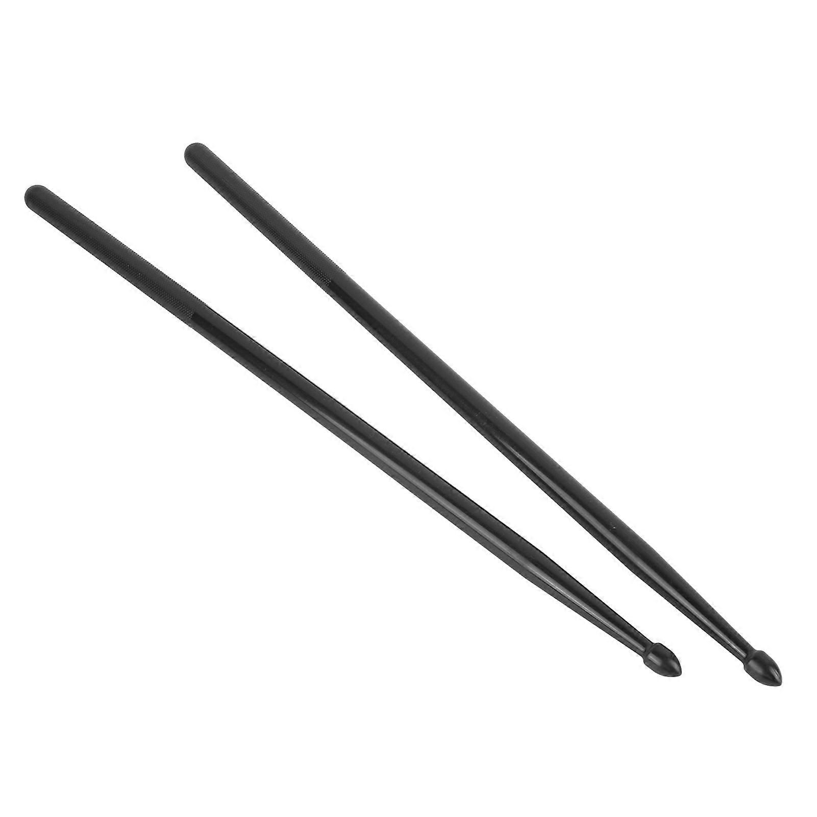 2PCS Black Nylon Drumsticks Portable Drum Rods for Percussion