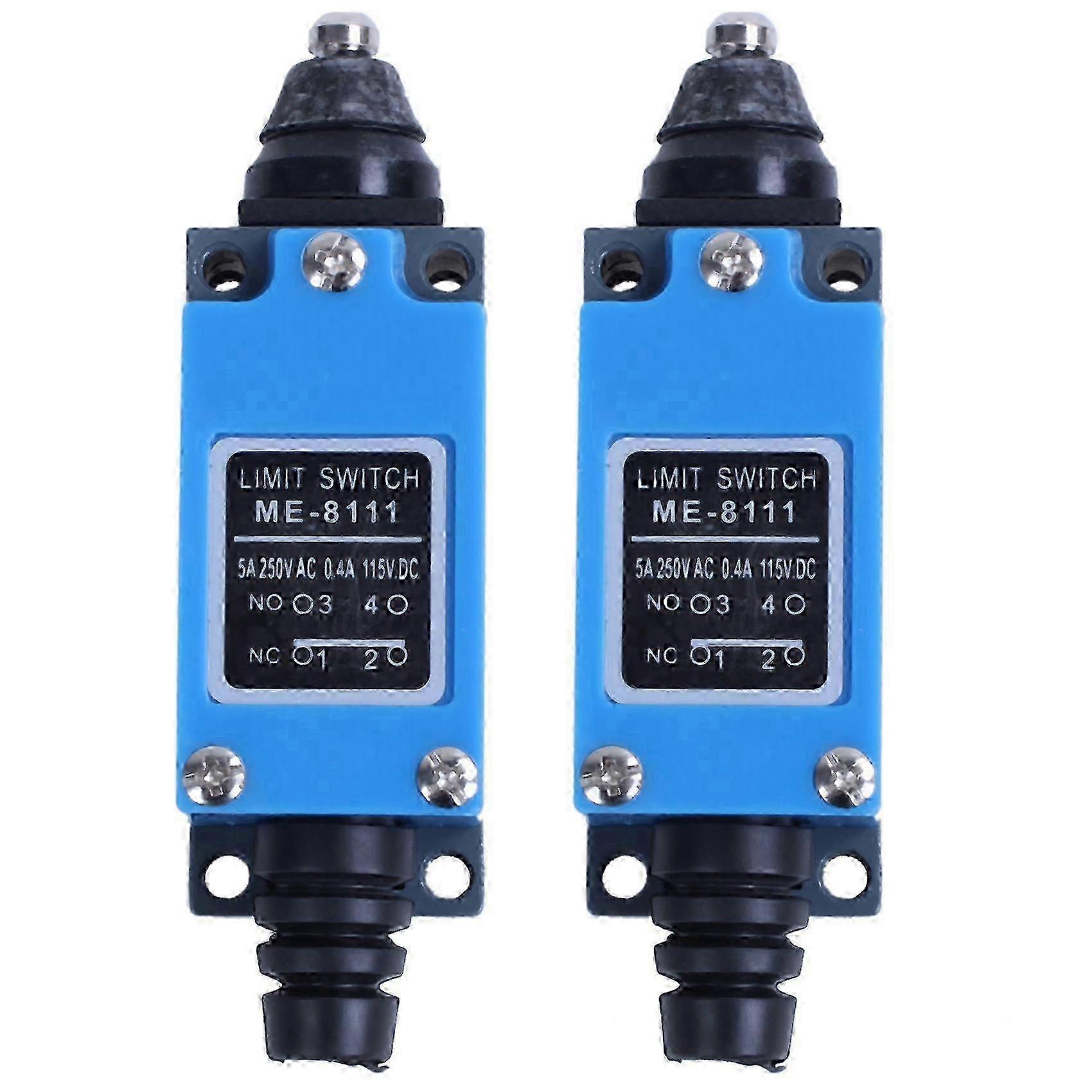 2025 2X ME-8111 AC250V / 5A DC115V / 0.4A DPST Momentary AC Limit Switch for CNC Mill
