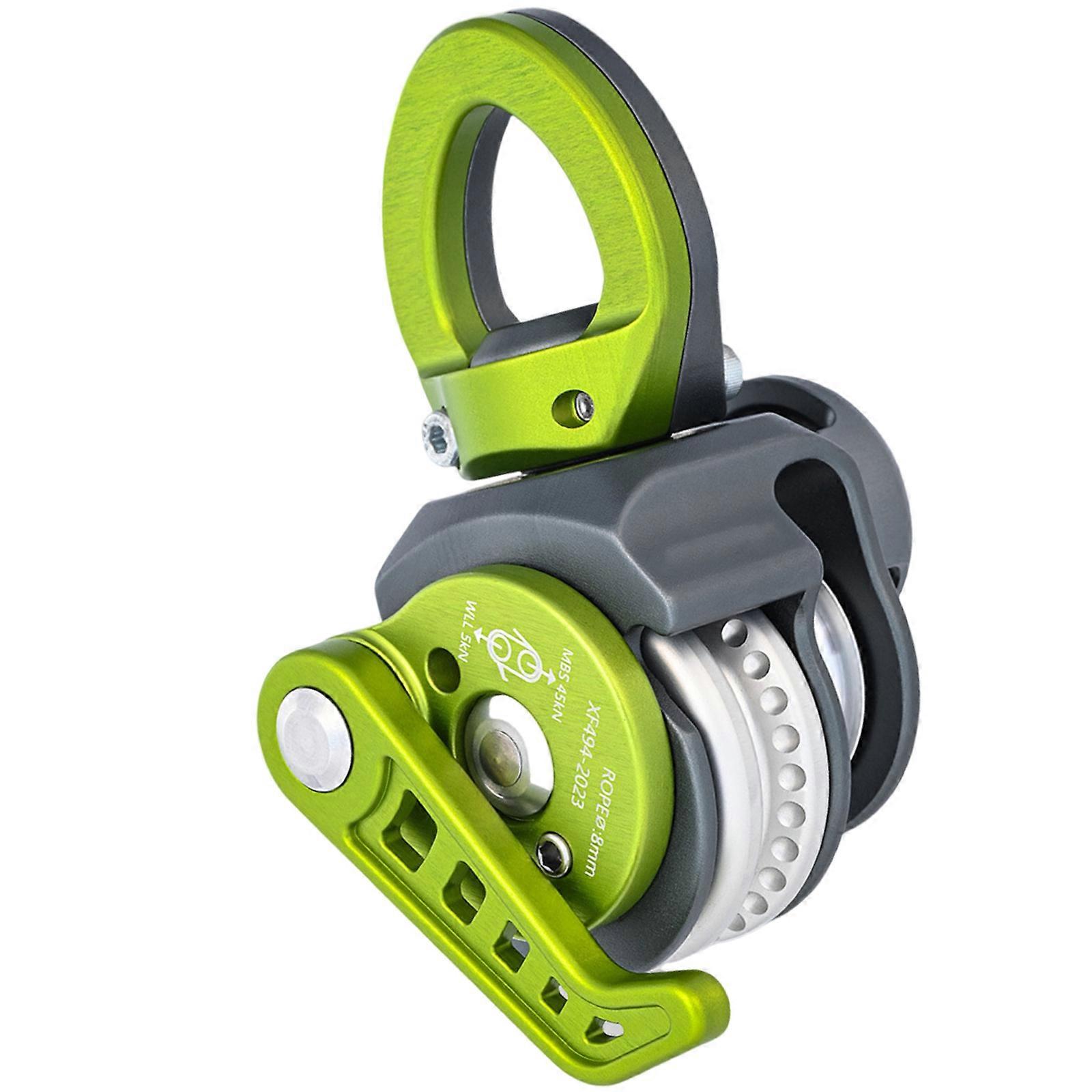 High Capacity Swivels Pulley 360 Rotation Multifunctional Outdoor Pulley for Hiking and Travel with Quick Installation Multicolor