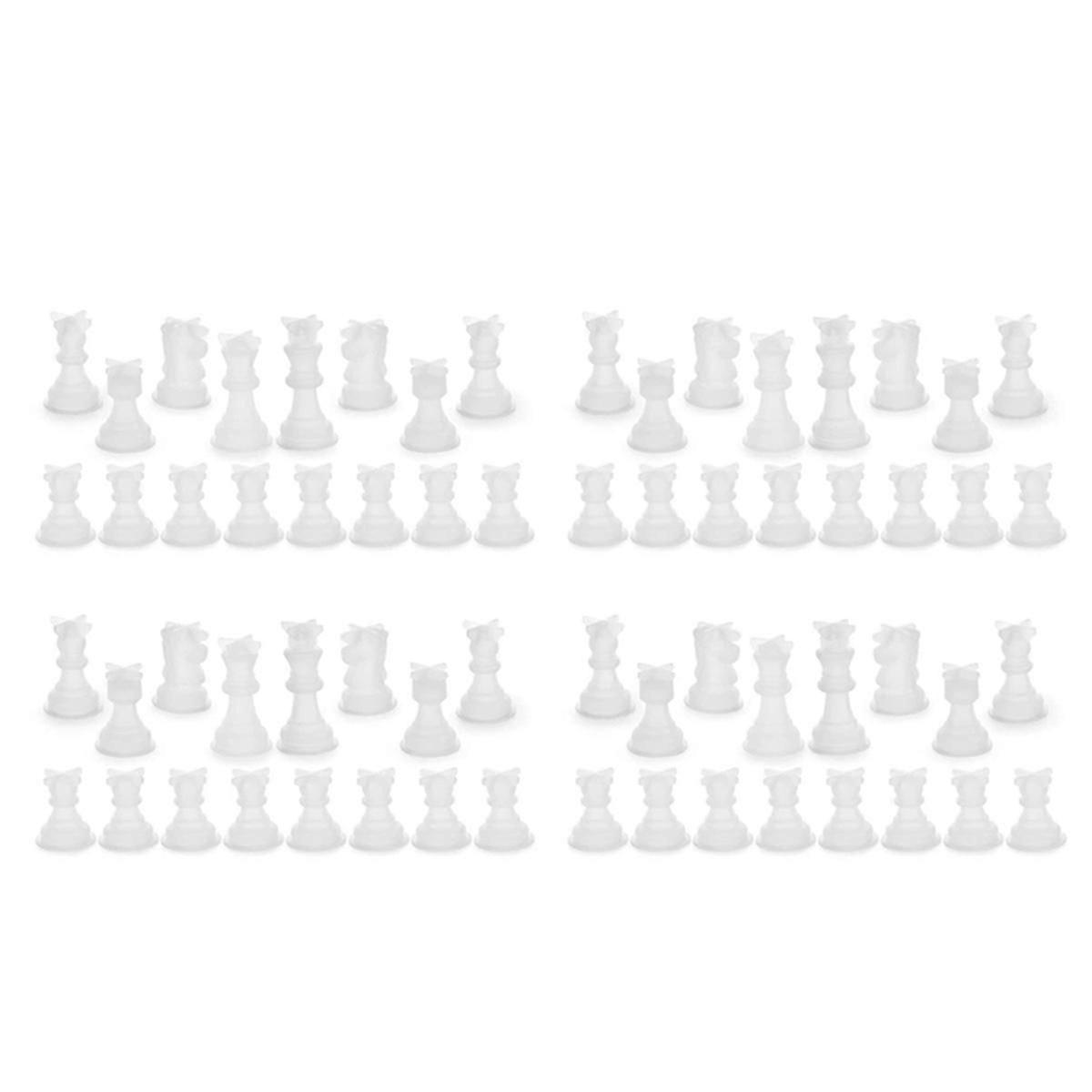 4X Chess Mold suitable for Resin Silicone Chess Resin Mold Chess Crystal Epoxy Casting Molds suitable for DIY Crafts M