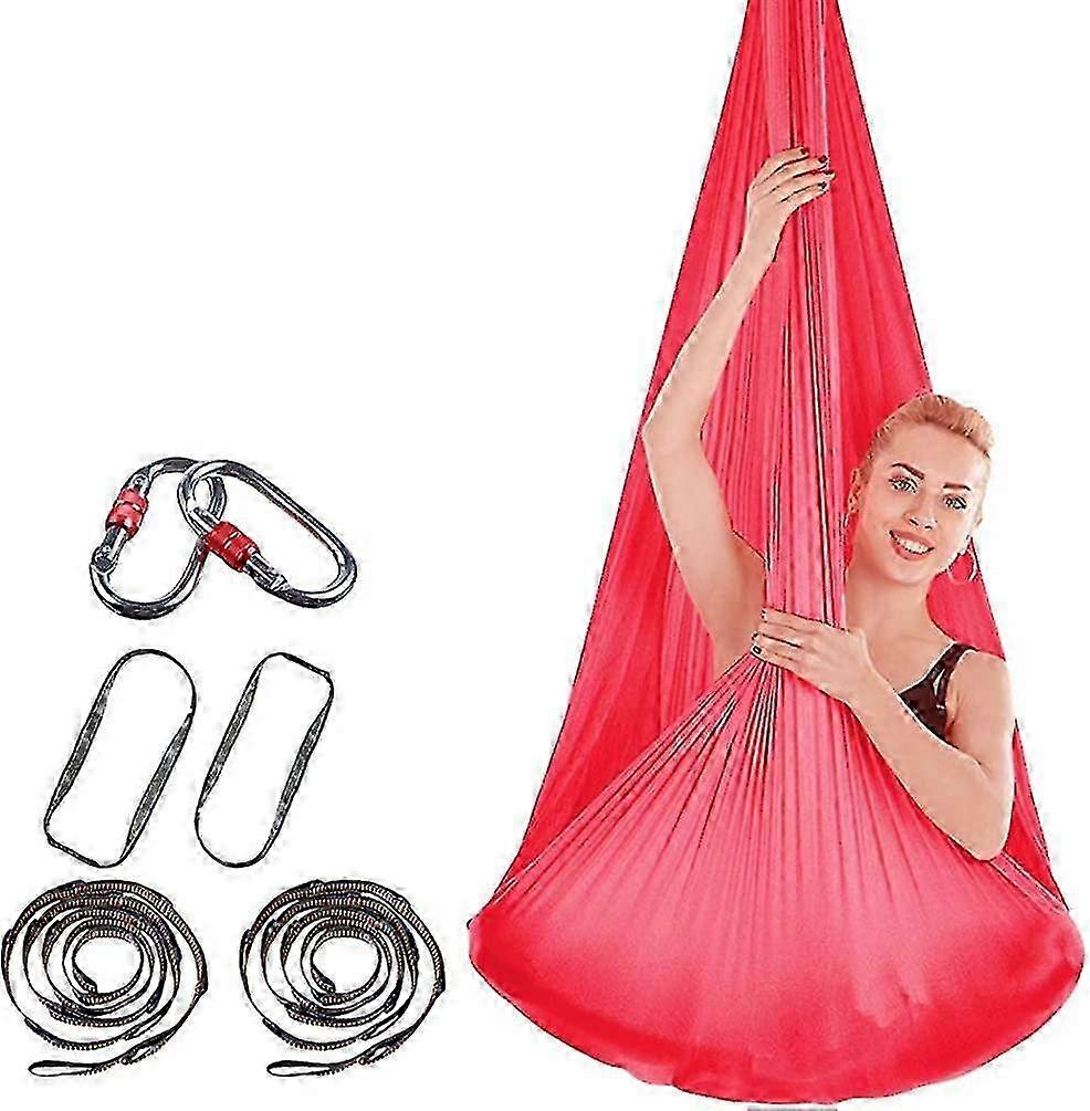 Aerial Yoga Hammock Swing for Anti-Gravity & Inversion Exercise, Premium Fabric