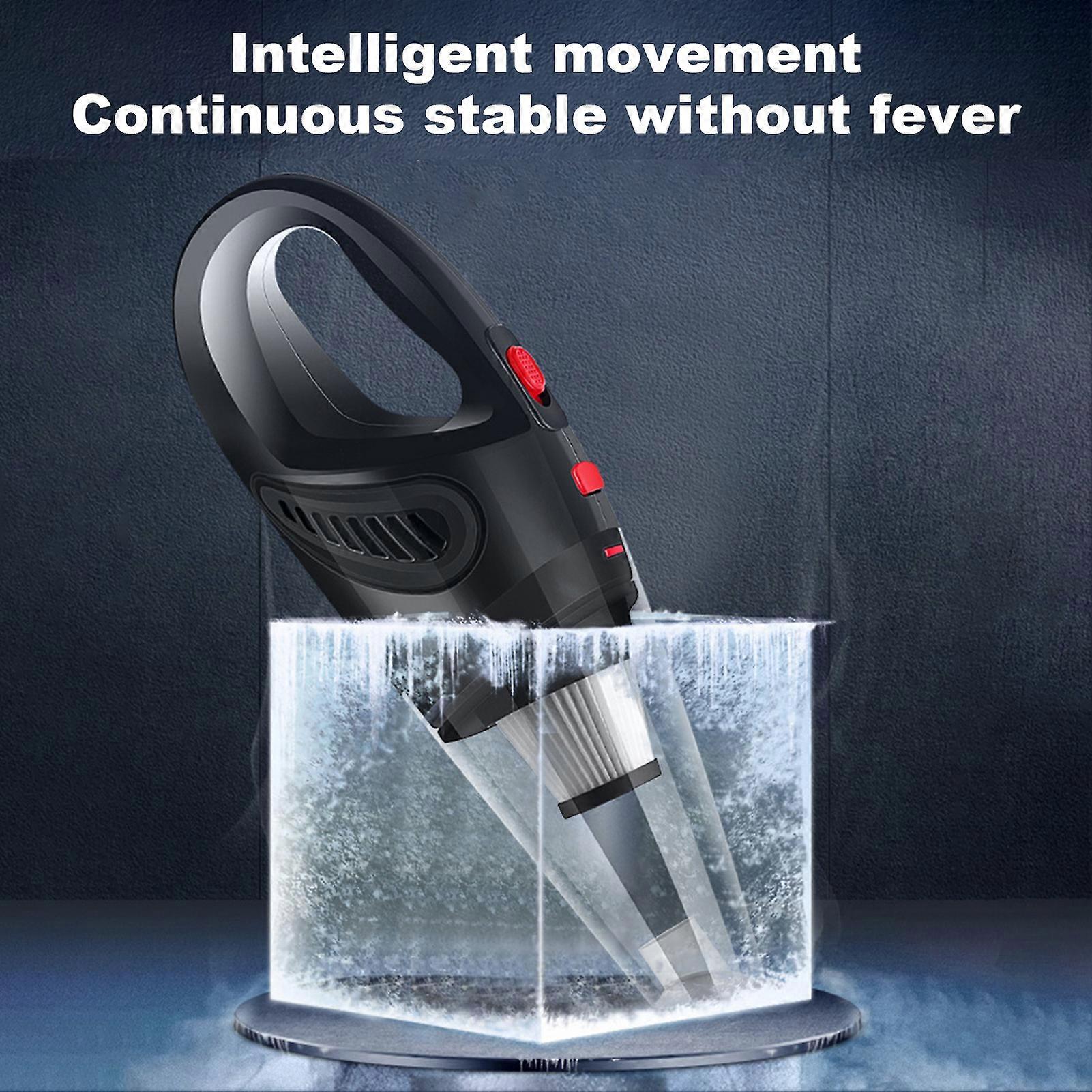 Wireless dust buster for car - portable 120W quick charging vacuum