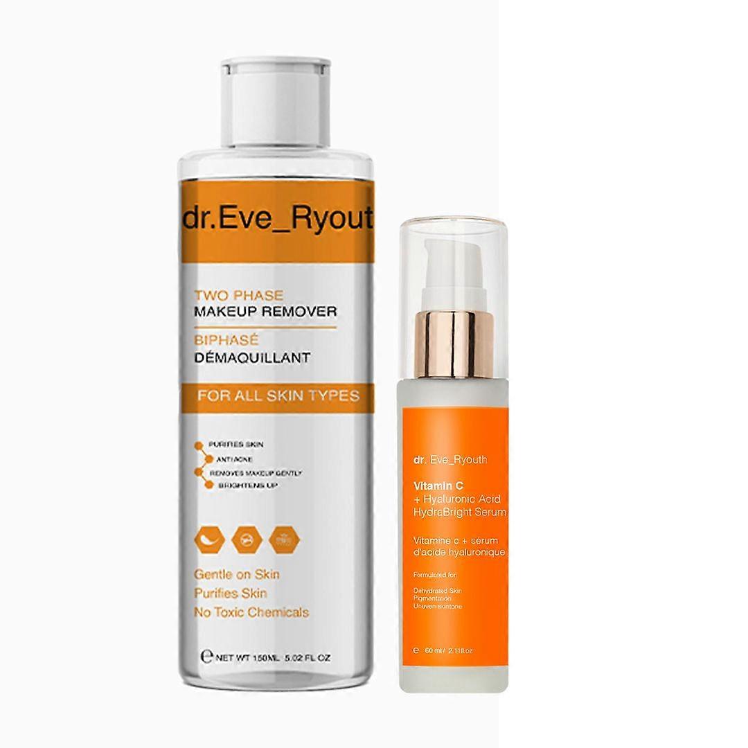 Refreshing And Hydrating Micellar Water 2 In 1 150Ml + Vitamin C + Hyaluronic Acid Hydrabright Serum 60Ml