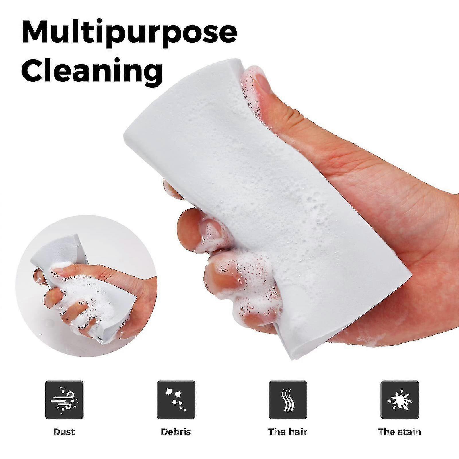 CBP Spugne Magiche Cattura Polvere - Confezione Da 4 Pezzi In PVA, Spugnette Multiuso Per Pulizia Vetri, Auto E Superfici, Asciugatura Rapida