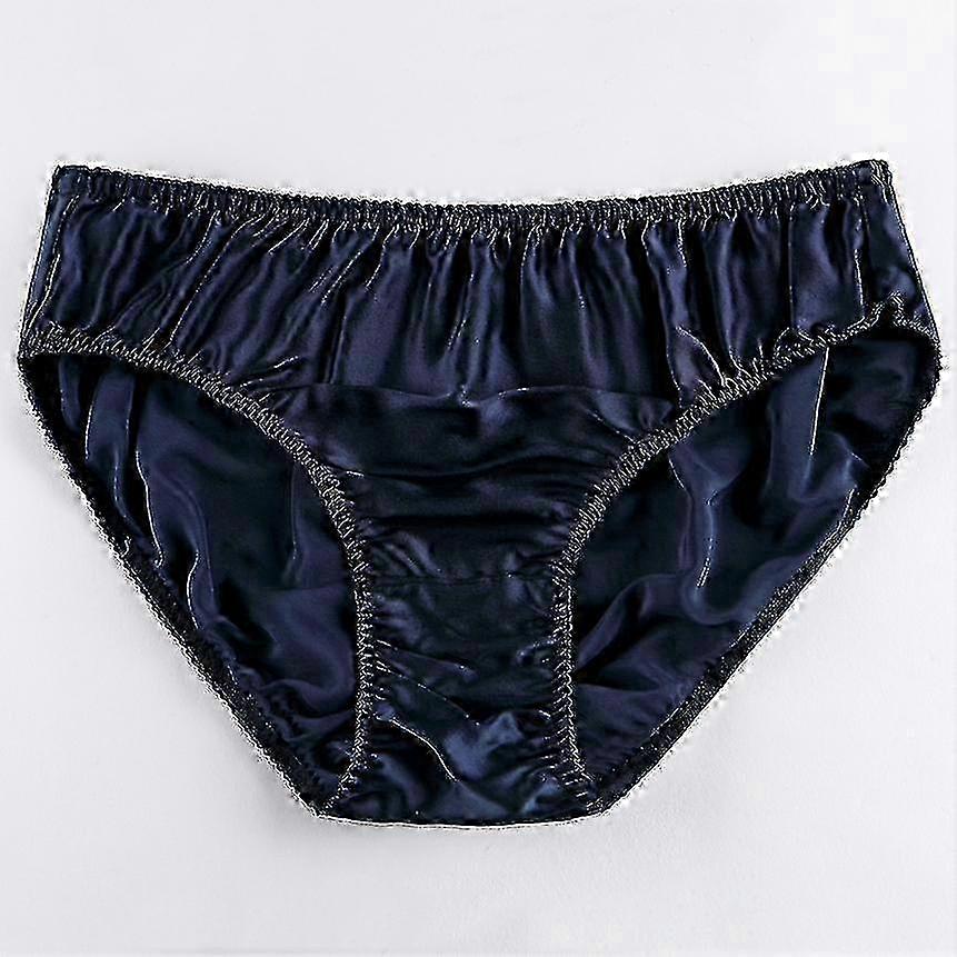 Men's Silk Boxer Briefs 100% Mulberry Silk Comfort Underwear S-3XL