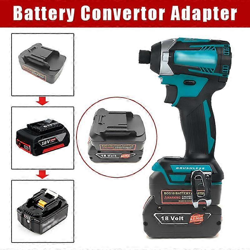 Battery Adapter for Bosch 18V Li-ion Convert To for Makita 18V BL Power Tools
