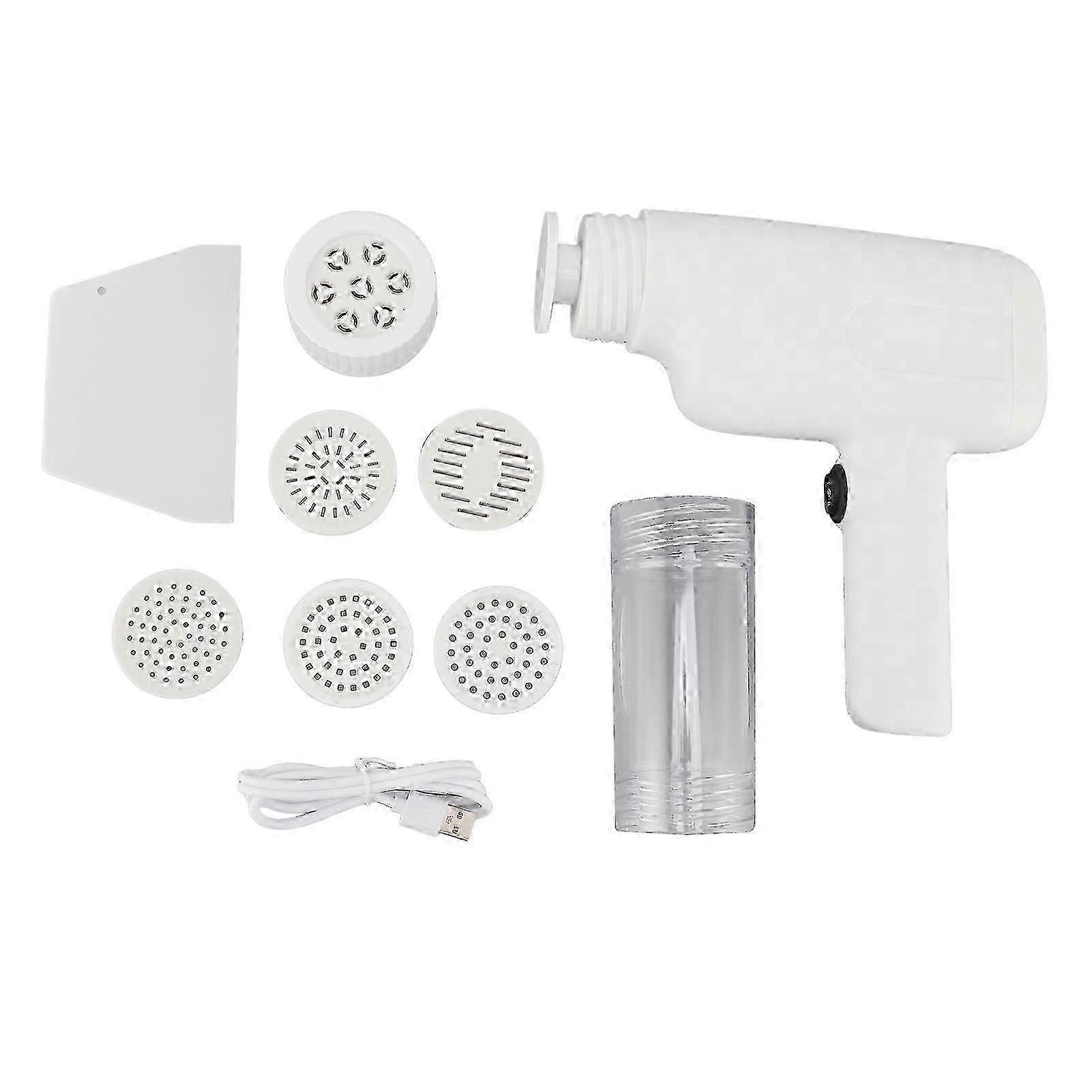 Electric Noodle Maker High Efficiency Handheld Press Pasta Machine with 6 Molds for Home