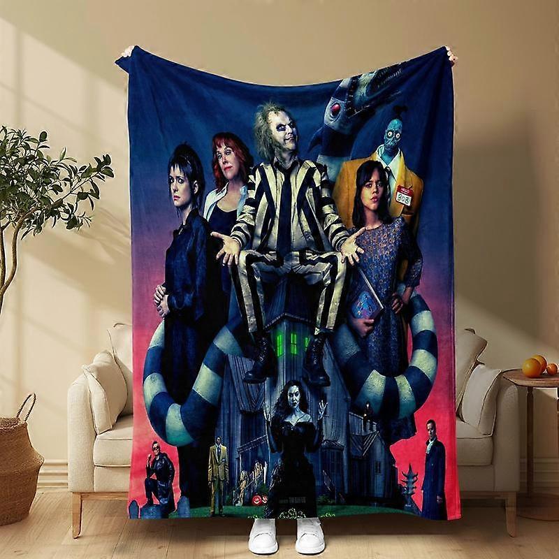 Character Pattern Blanket, 1 Count Soft Comfortable Throw Blanket, Cool Bedroom Bedding Blankets, Warm Napping Blanket for Home Office Trave