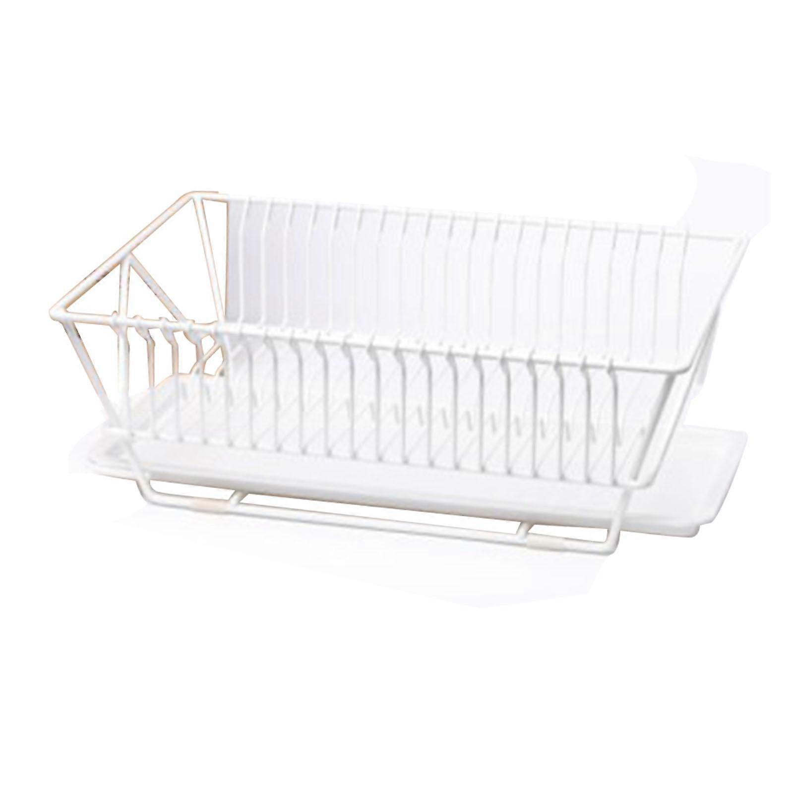 Dish Drying Rack Multi Functional Effective Drainage Space Saving Kitchen Dish Rack Utensil Holder