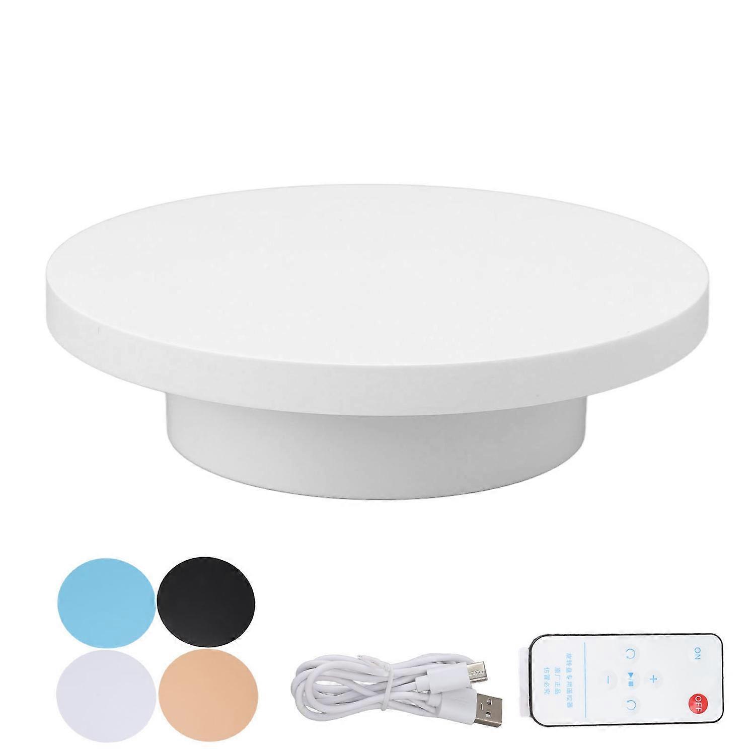 Electric Turntable 360 Degree Rotating Product Photography Display Rechargeable Remote Control 3kg B